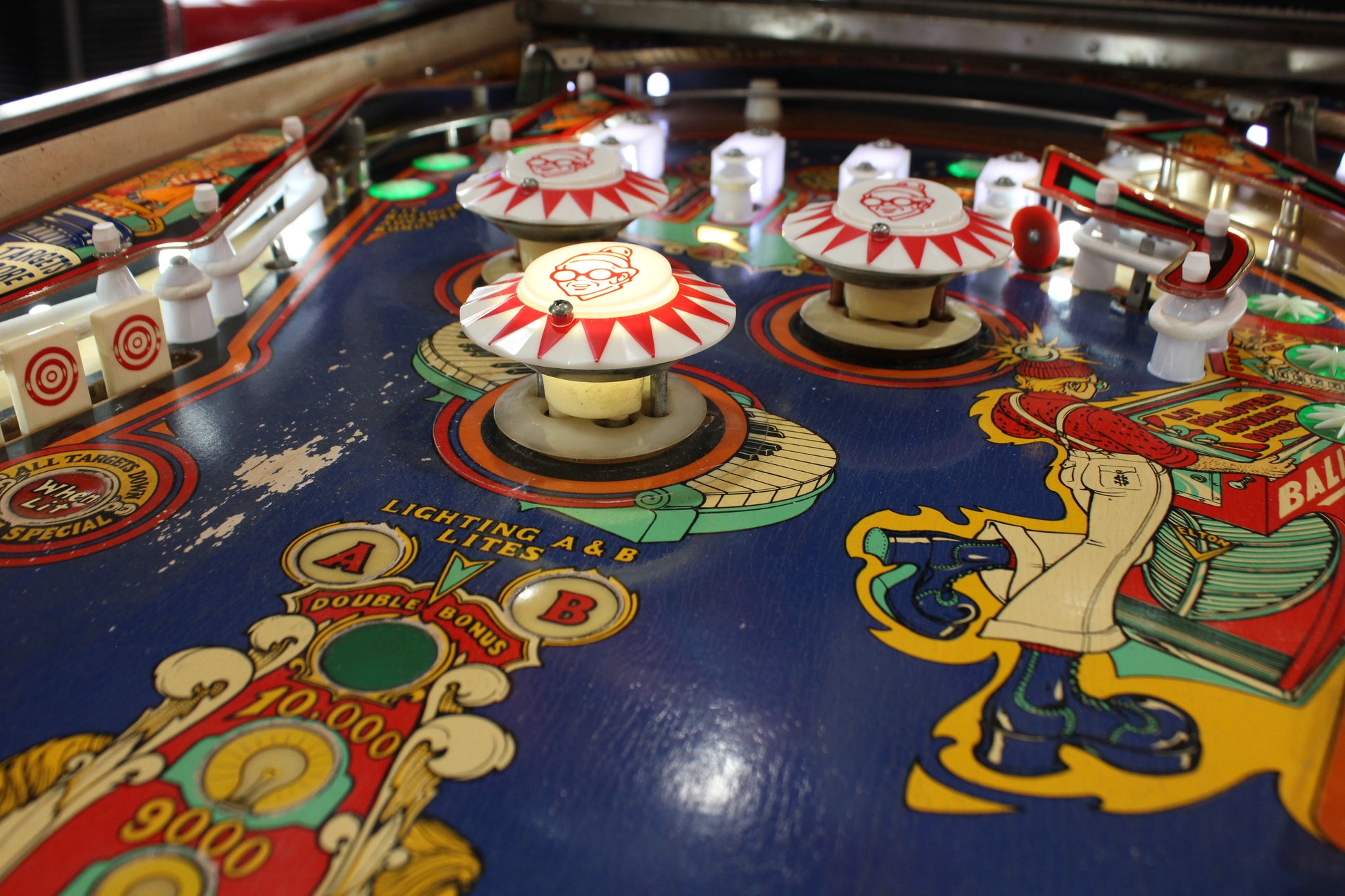 CAPTAIN FANTASTIC - Elton John - 1976 Williams Pinball Machine - WORKS 100% - Nice EM Electromechanical Game