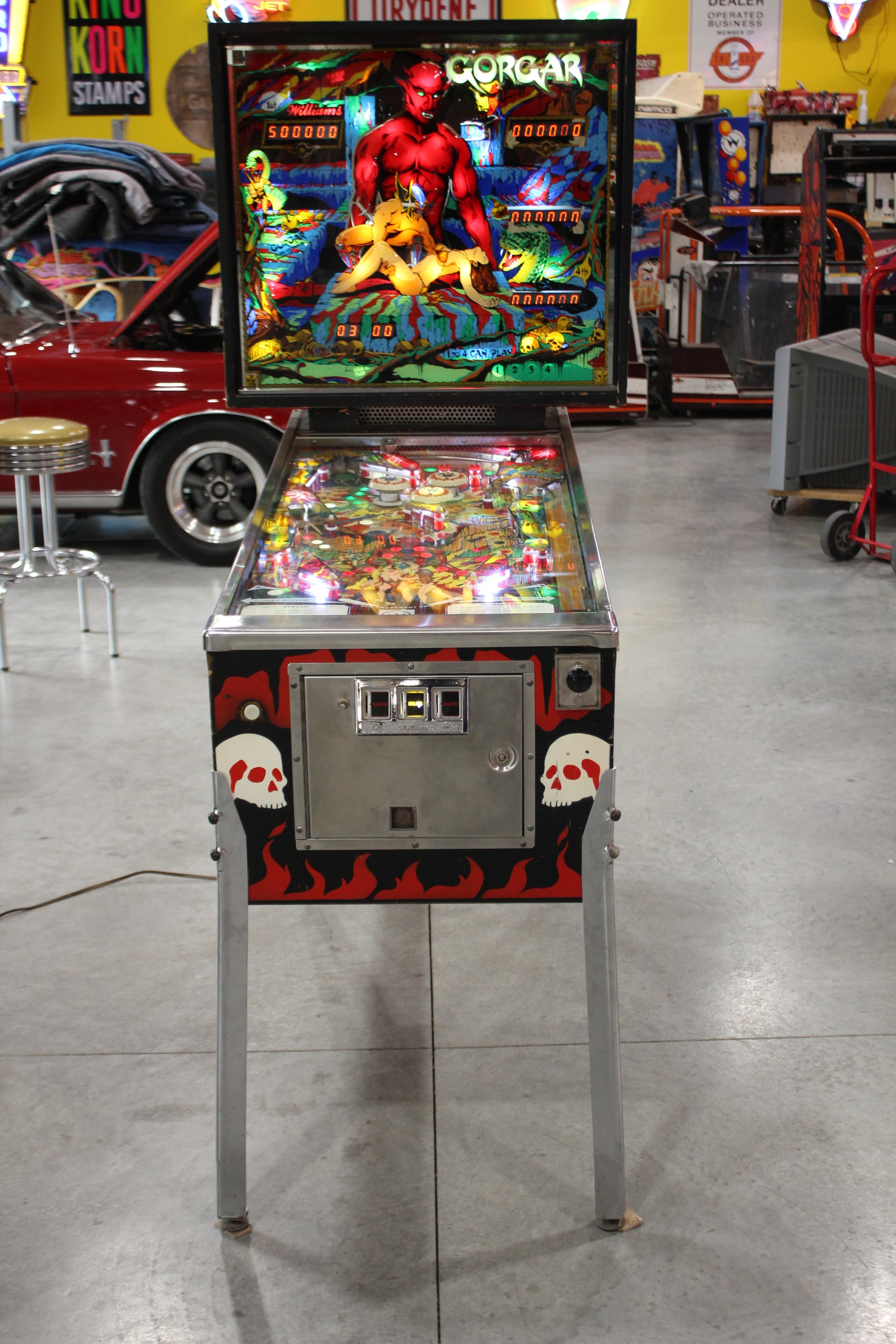 GORGAR - 1979 Williams Pinball Machine - WORKS 100% - First Talking Game!