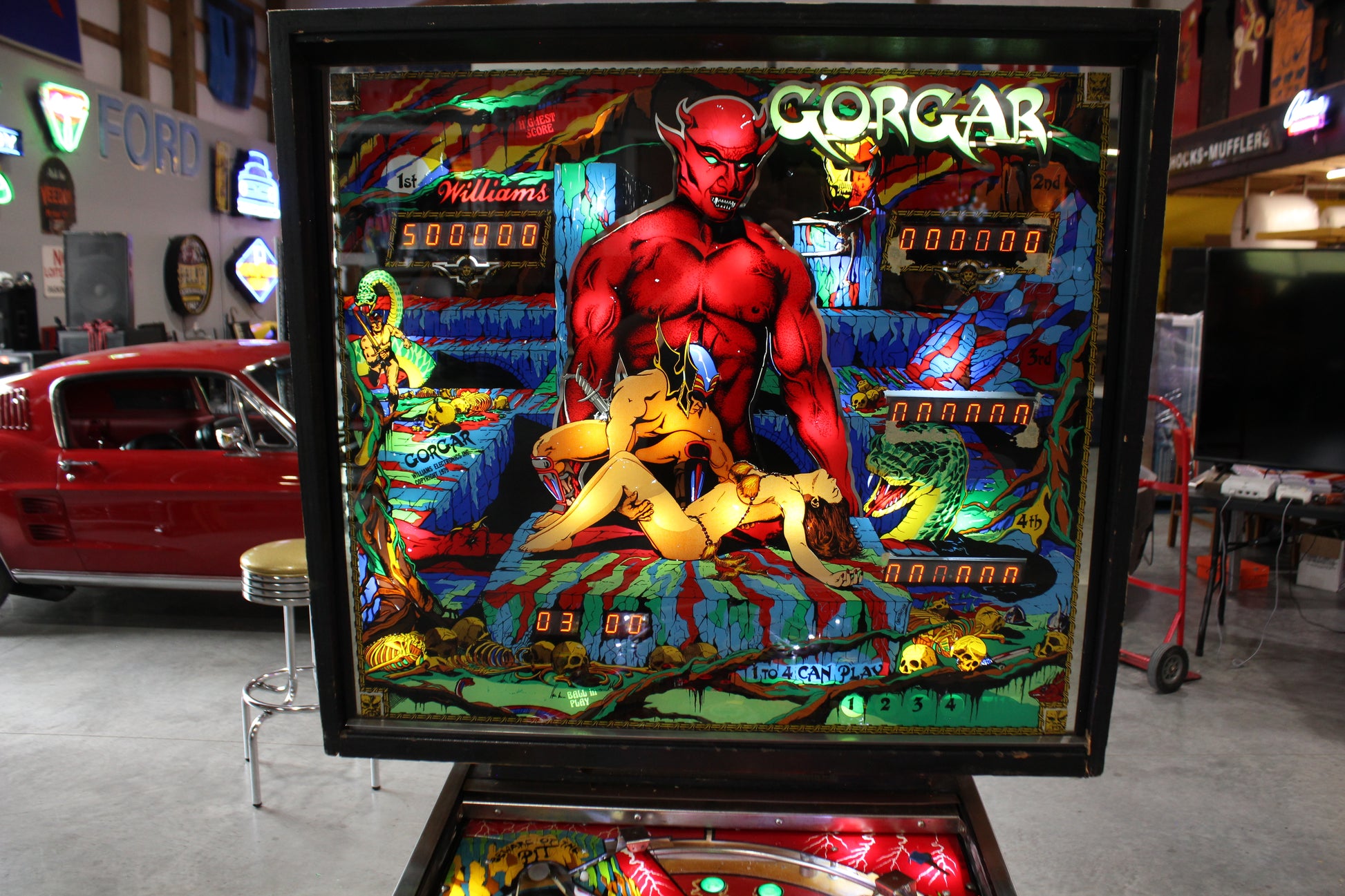 GORGAR - 1979 Williams Pinball Machine - WORKS 100% - First Talking Game!