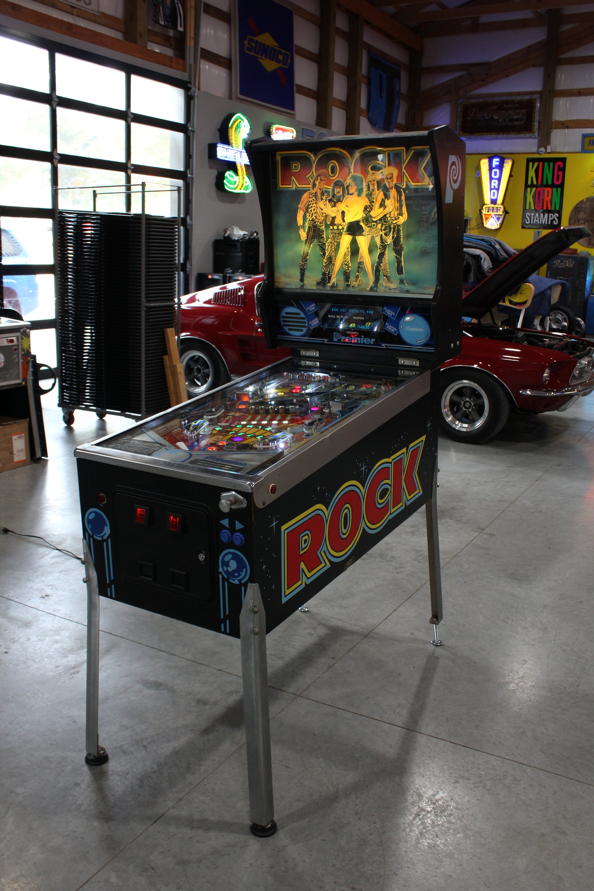 ROCK - 1985 Gottlieb Pinball Machine - WORKS 100% - Nice Game ROCK-N-ROLL Theme
