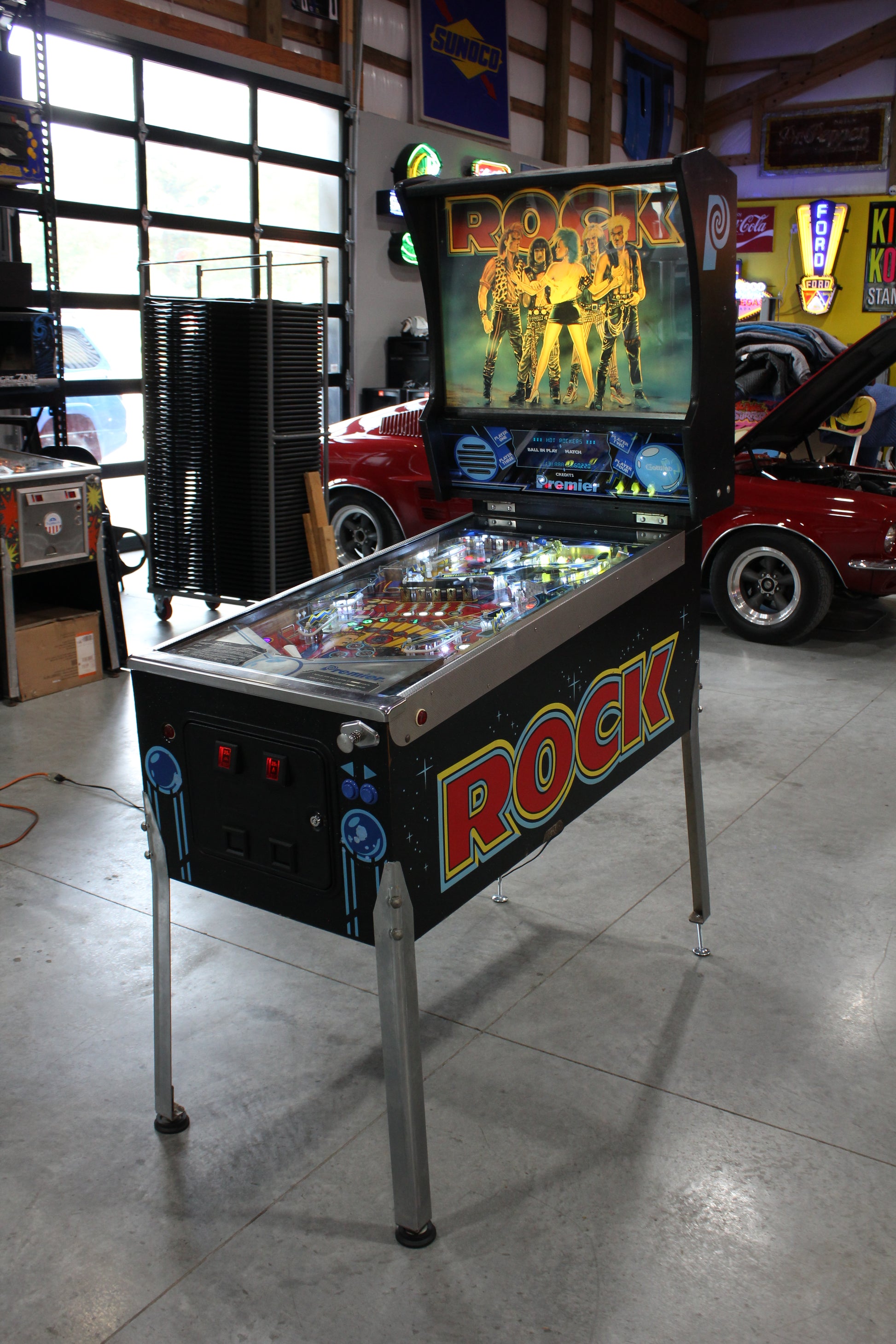 ROCK - 1985 Gottlieb Pinball Machine - WORKS 100% - Nice Game ROCK-N-ROLL Theme