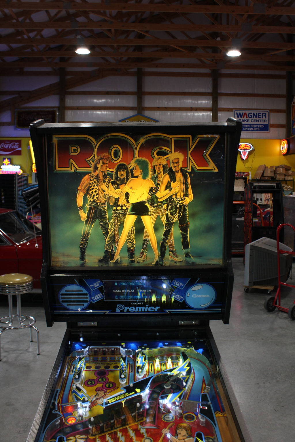ROCK - 1985 Gottlieb Pinball Machine - WORKS 100% - Nice Game ROCK-N-ROLL Theme