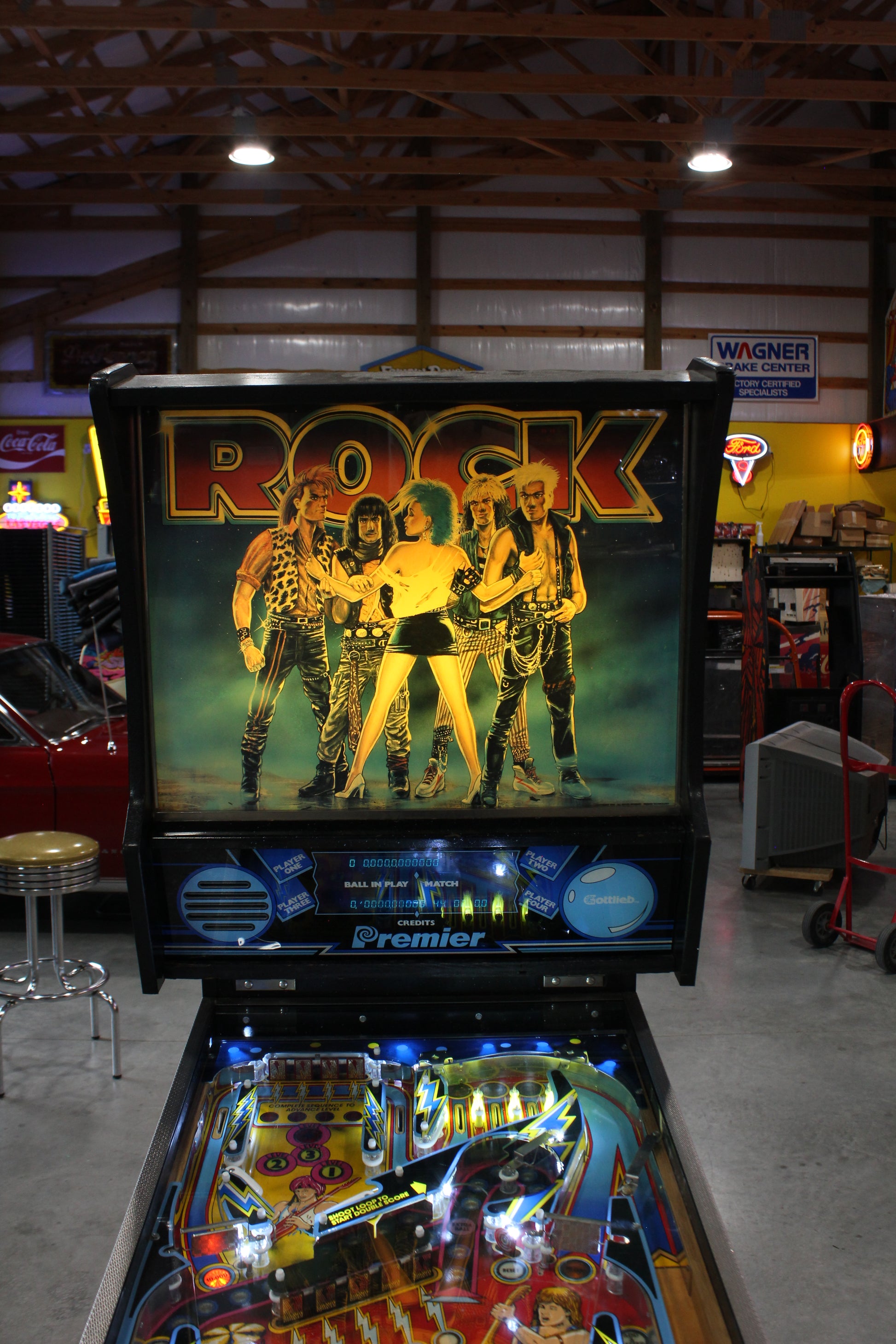 ROCK - 1985 Gottlieb Pinball Machine - WORKS 100% - Nice Game ROCK-N-ROLL Theme