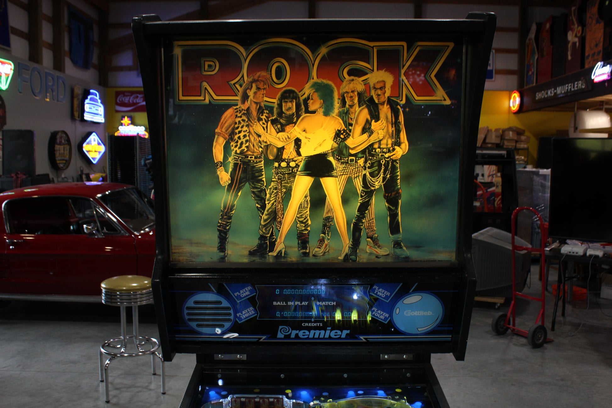 ROCK - 1985 Gottlieb Pinball Machine - WORKS 100% - Nice Game ROCK-N-ROLL Theme