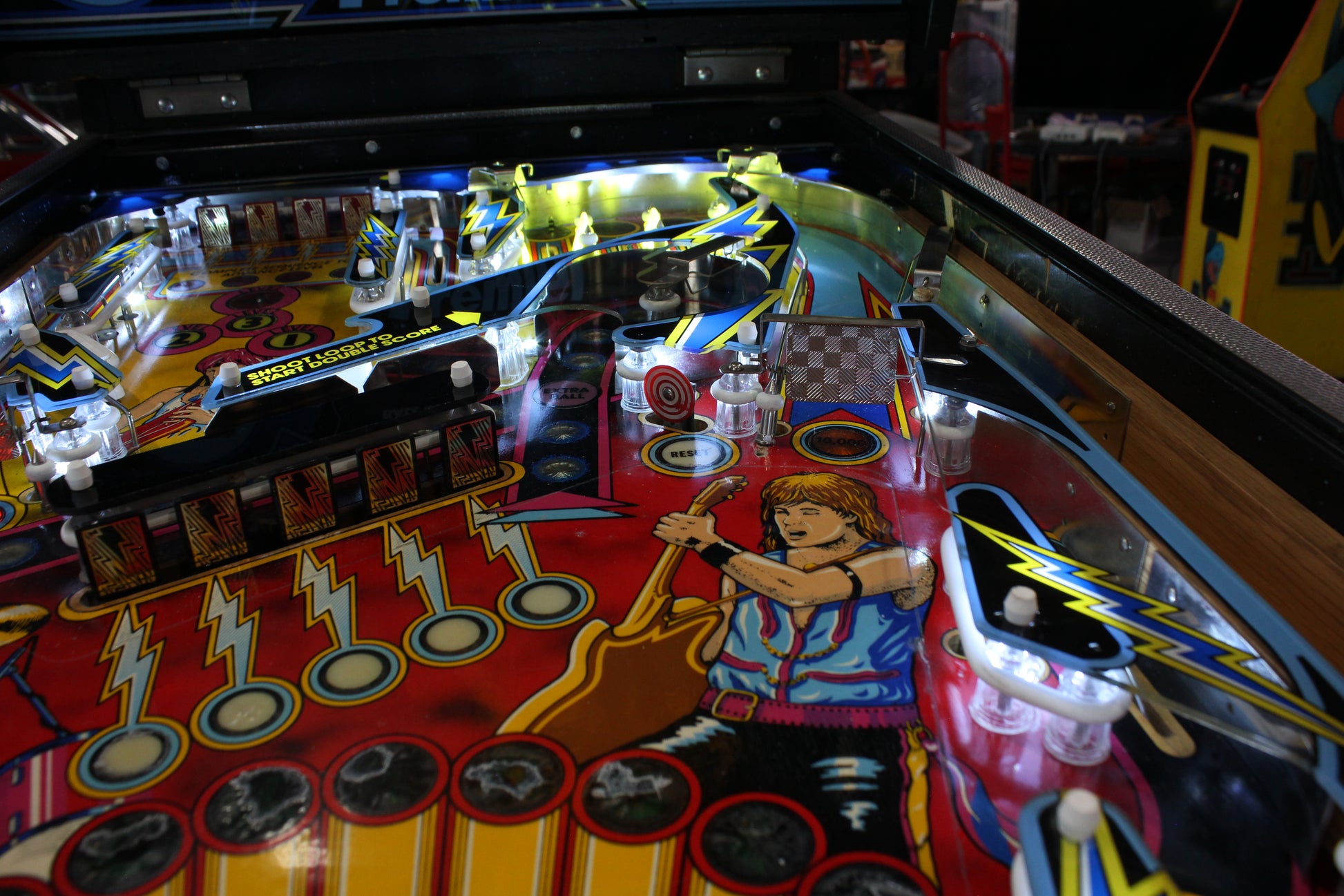 ROCK - 1985 Gottlieb Pinball Machine - WORKS 100% - Nice Game ROCK-N-ROLL Theme