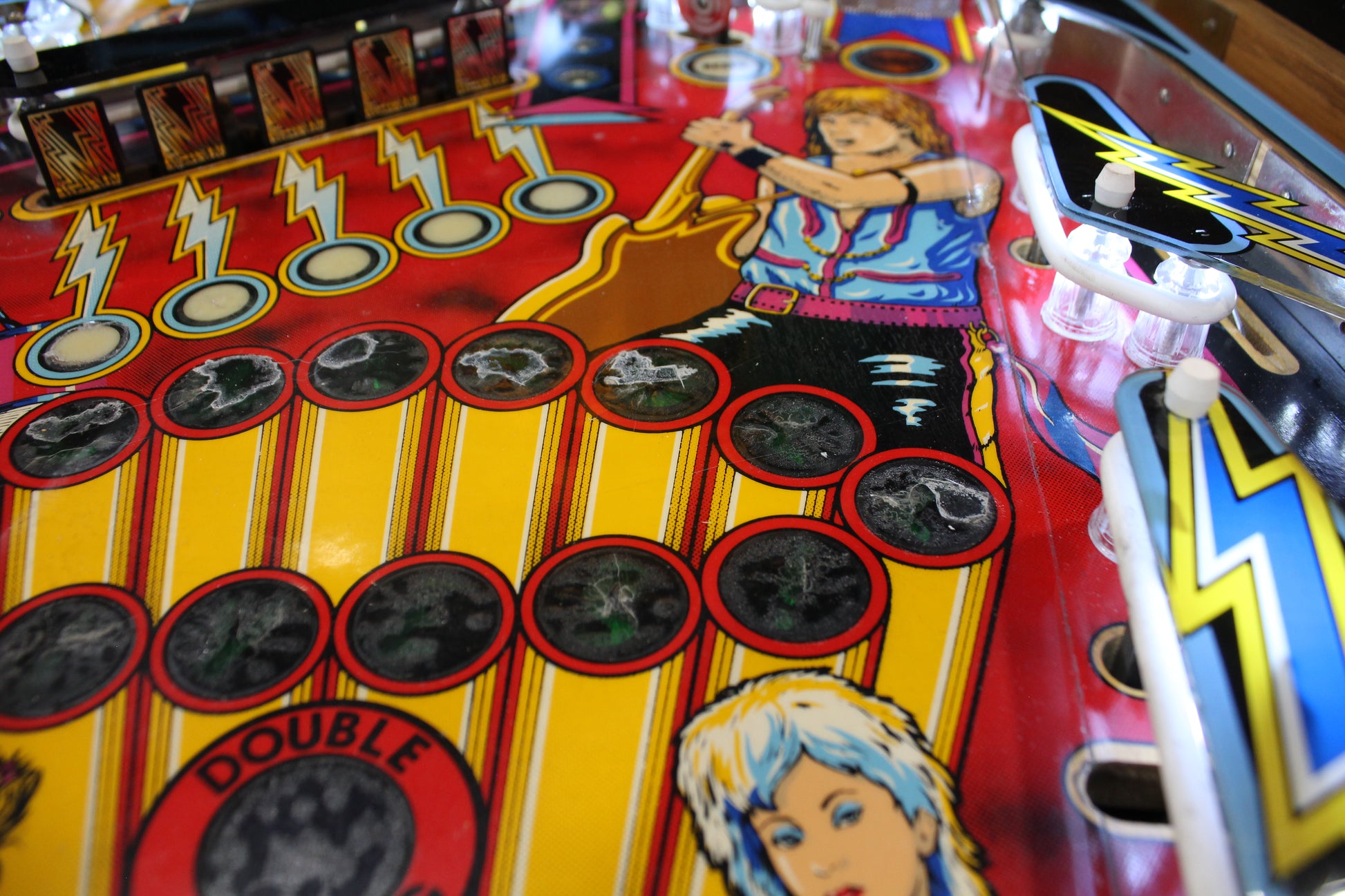 ROCK - 1985 Gottlieb Pinball Machine - WORKS 100% - Nice Game ROCK-N-ROLL Theme