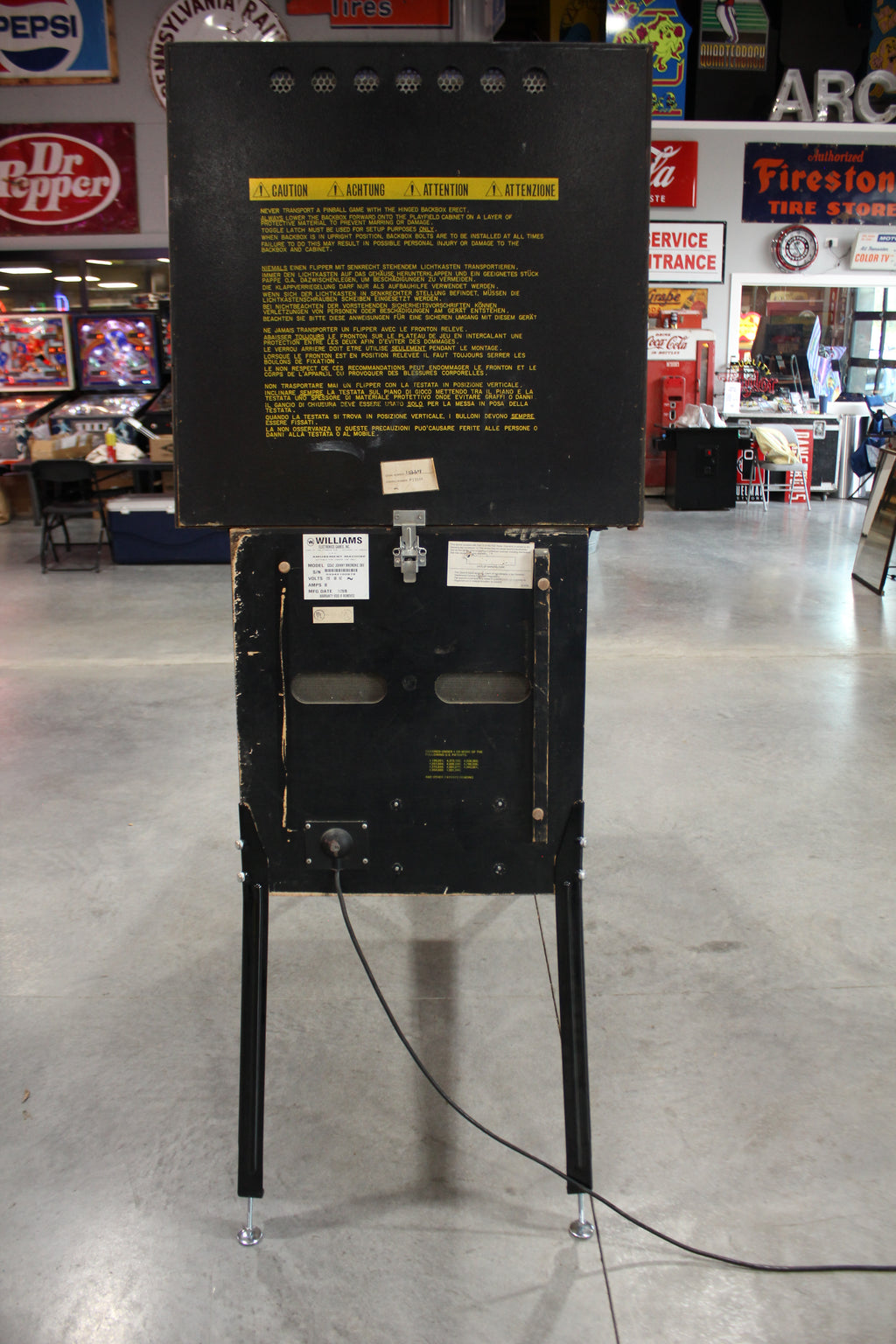 JOHNNY MNEMONIC - 1995 Williams Pinball Machine - WORKS 100% - Defeat the Matrix with the Glove!!!
