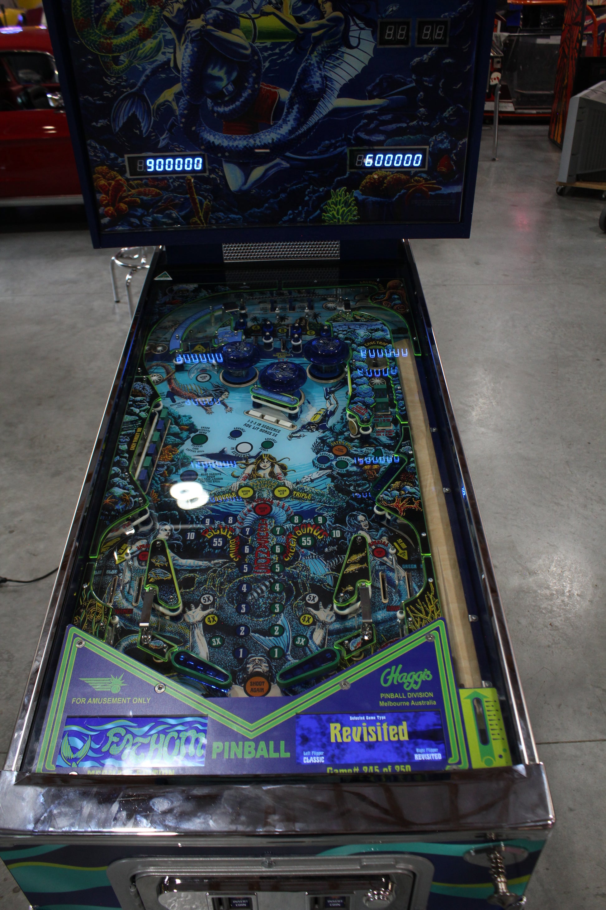 FATHOM MERMAID EDITION - 2021 Hagis Pinball Machine - 1 of 250 Made! - BEATIFUL MACHINE WITH NO ISSUES!