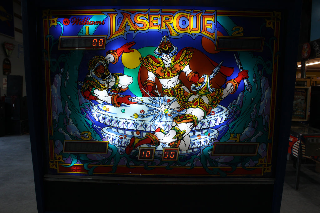 LASER CUE - 1984 Williams Pinball Machine - WORKS 100% - SUPER Nice Game