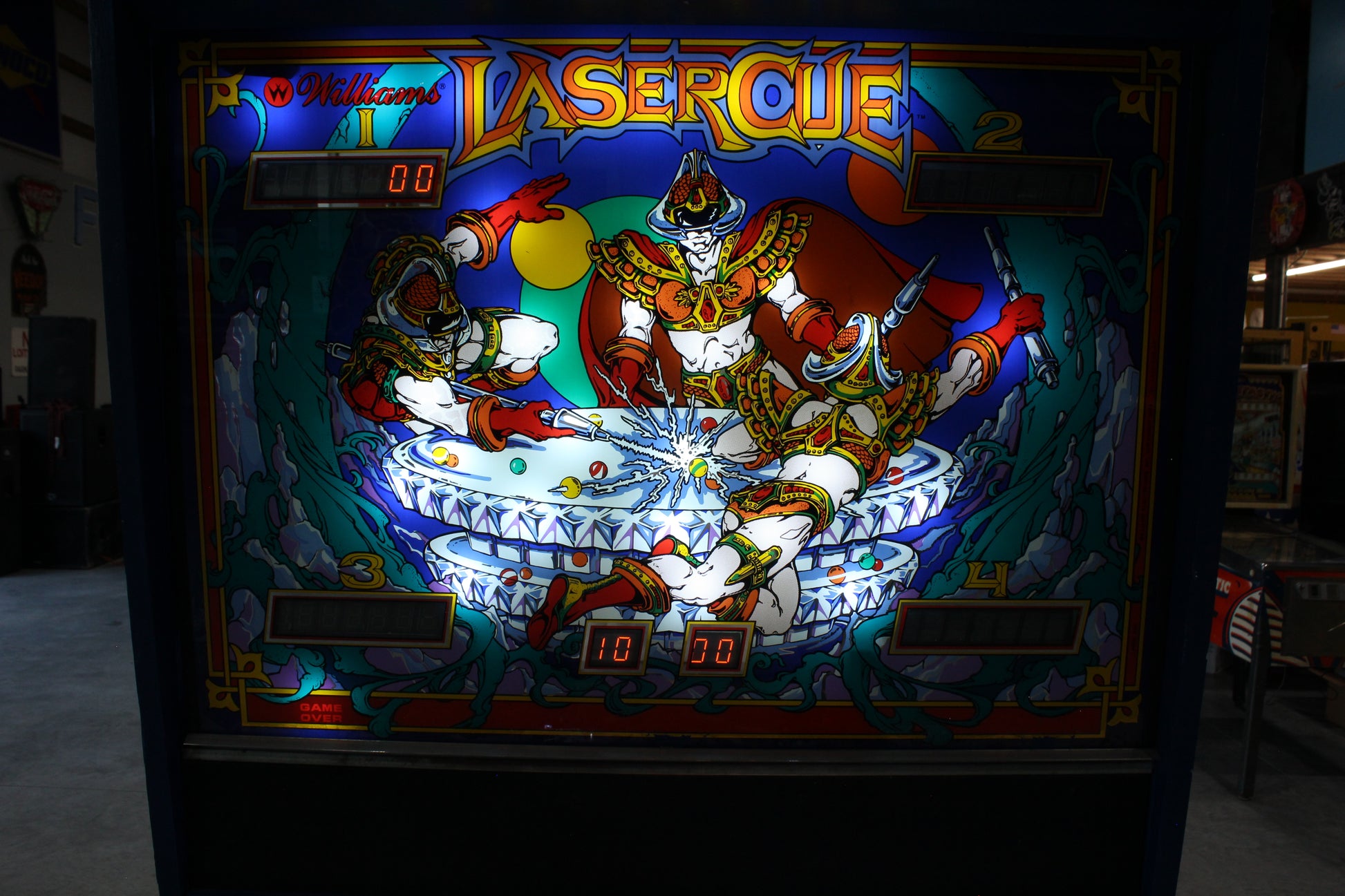 LASER CUE - 1984 Williams Pinball Machine - WORKS 100% - SUPER Nice Game