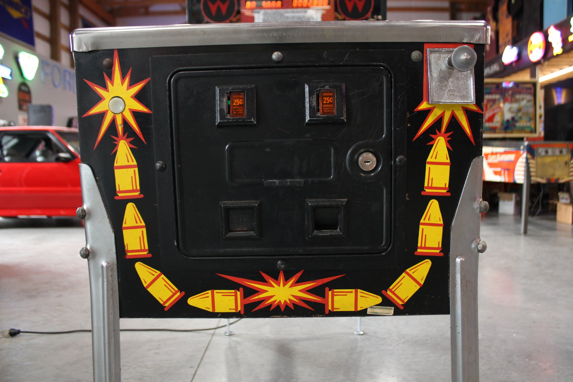 BIG GUNS - 1987 Williams Pinball Machine - WORKS 100% - Really Nice Game - Great Features