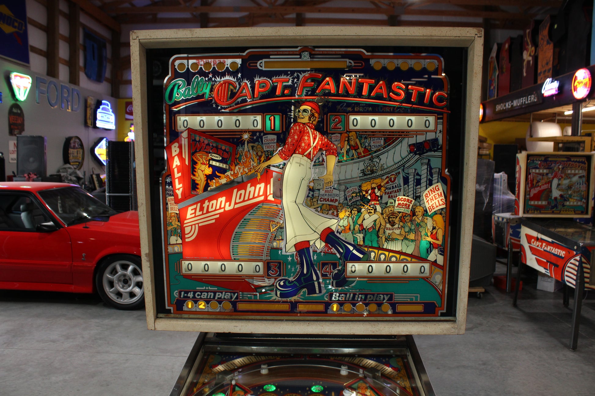 CAPTAIN FANTASTIC - Elton John - 1976 Williams Pinball Machine - WORKS 100% - Nice EM Electromechanical Game