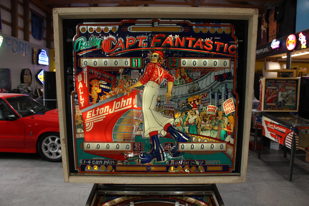 CAPTAIN FANTASTIC - Elton John - 1976 Williams Pinball Machine - WORKS 100% - Nice EM Electromechanical Game
