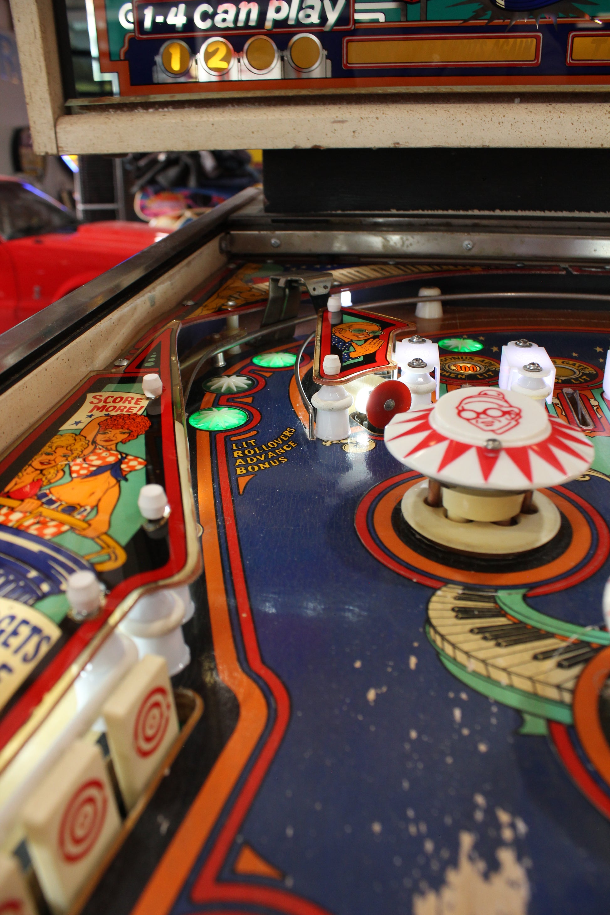 CAPTAIN FANTASTIC - Elton John - 1976 Williams Pinball Machine - WORKS 100% - Nice EM Electromechanical Game