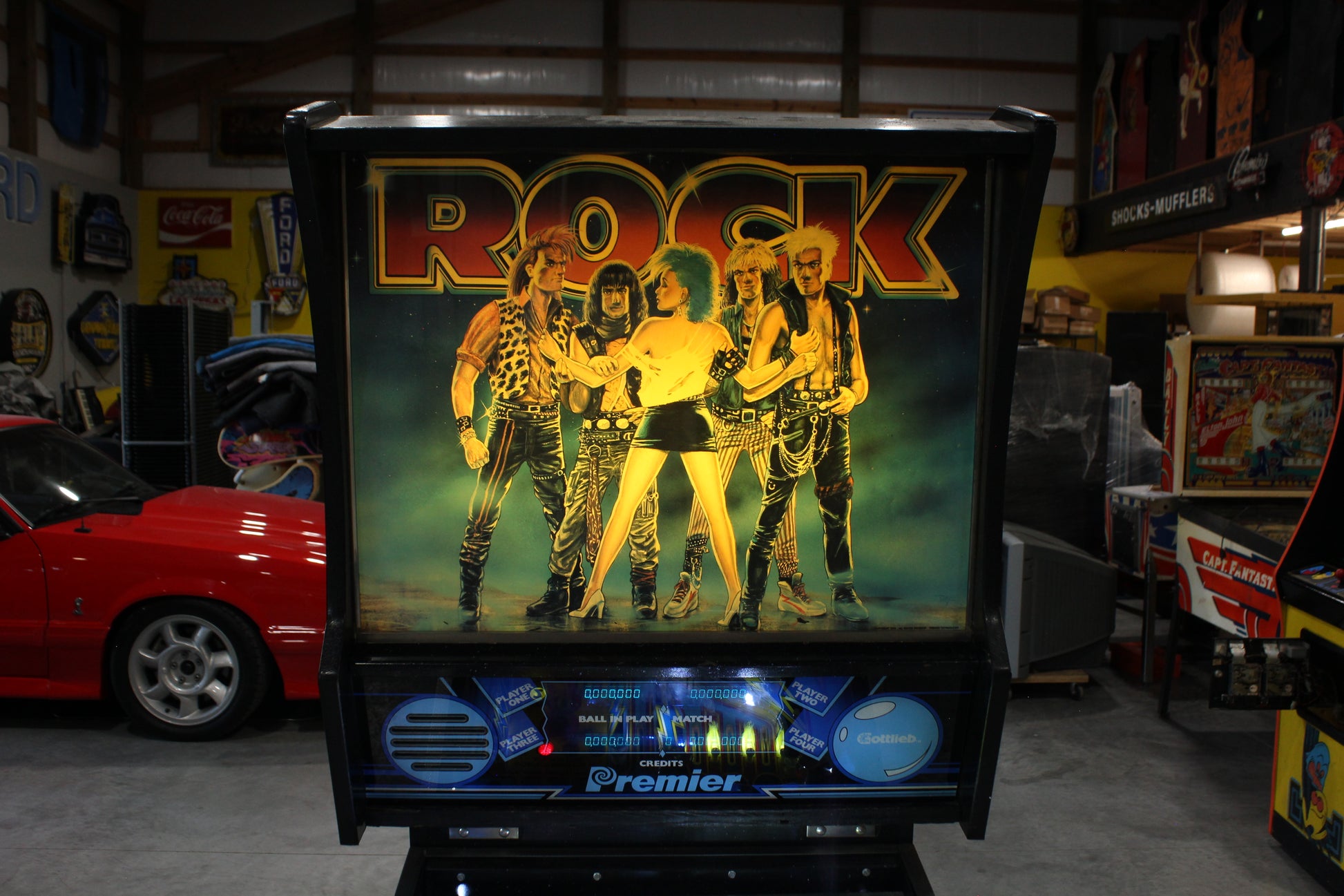 ROCK - 1985 Gottlieb Pinball Machine - WORKS 100% - Nice Game ROCK-N-ROLL Theme