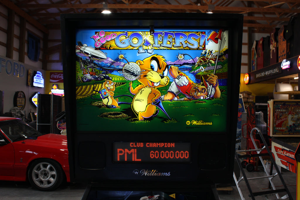 NO GOOD GOPHERS - 1997 Williams Pinball Machine - WORKS 100% - SUPER FUN GAME!