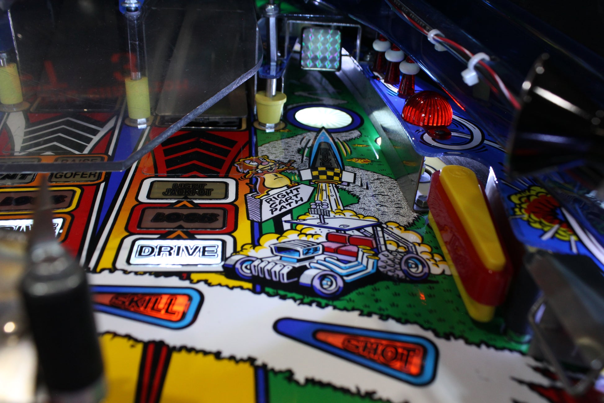 NO GOOD GOPHERS - 1997 Williams Pinball Machine - WORKS 100% - SUPER FUN GAME!
