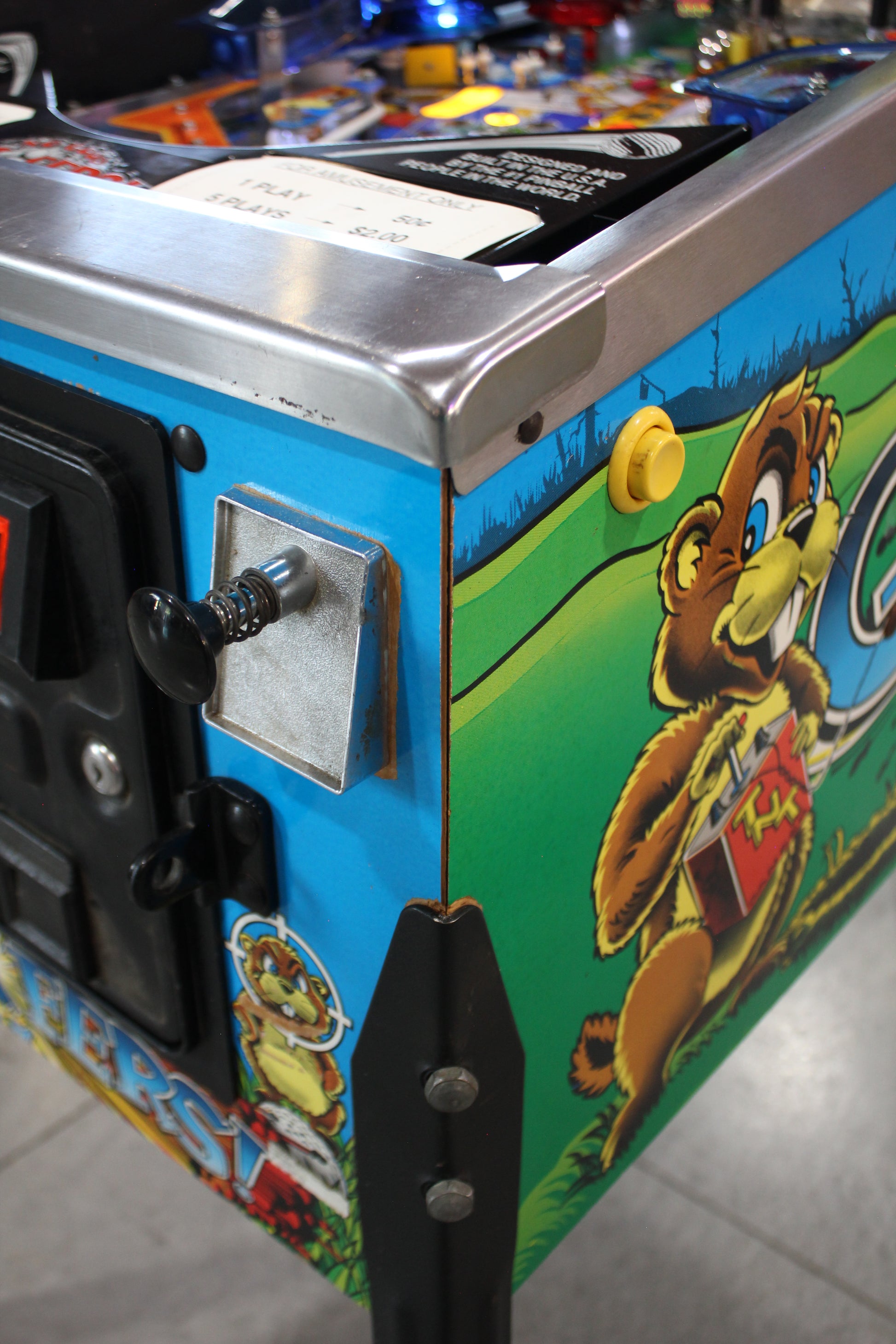 NO GOOD GOPHERS - 1997 Williams Pinball Machine - WORKS 100% - SUPER FUN GAME!