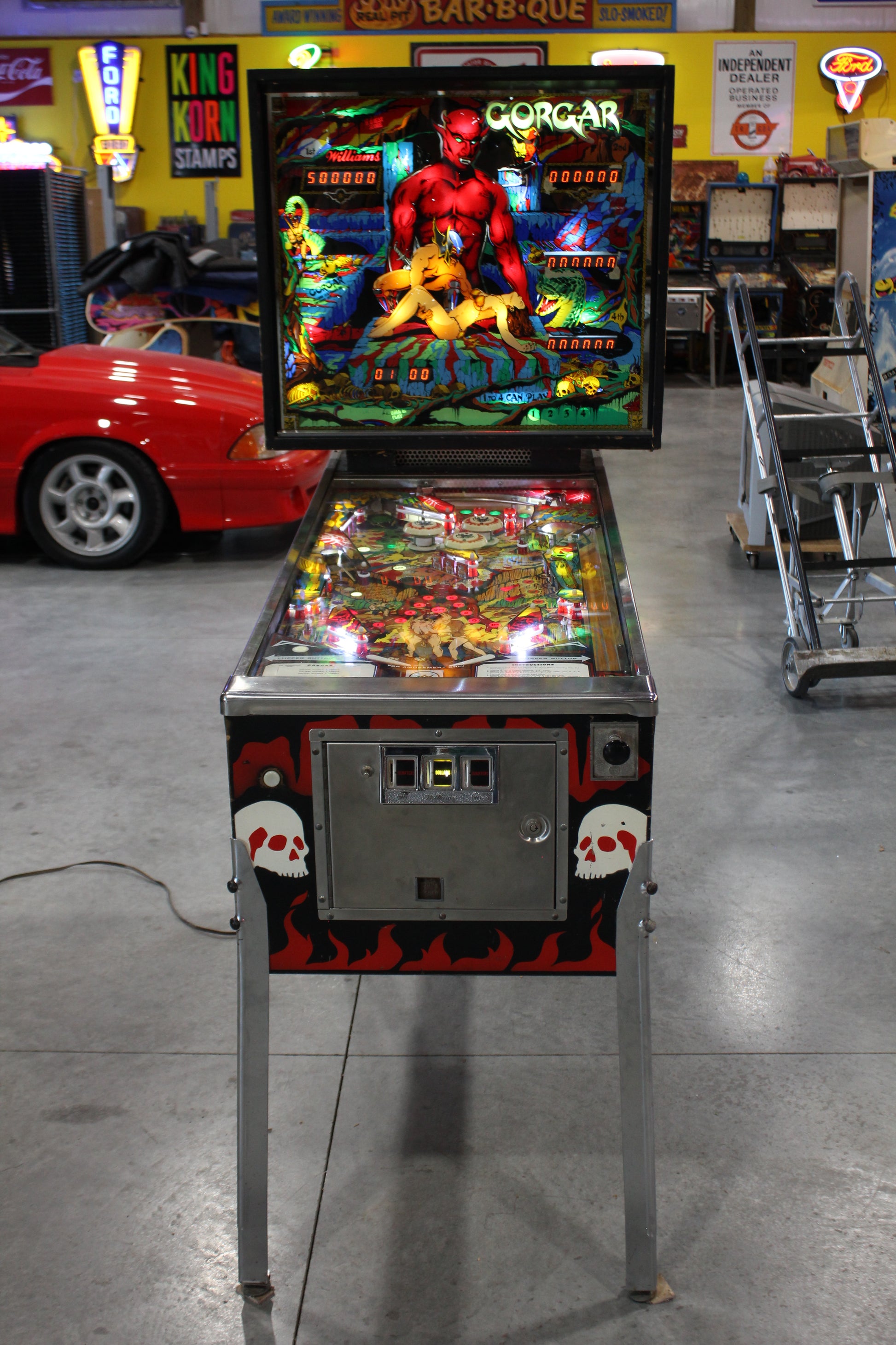 GORGAR - 1979 Williams Pinball Machine - WORKS 100% - First Talking Game!