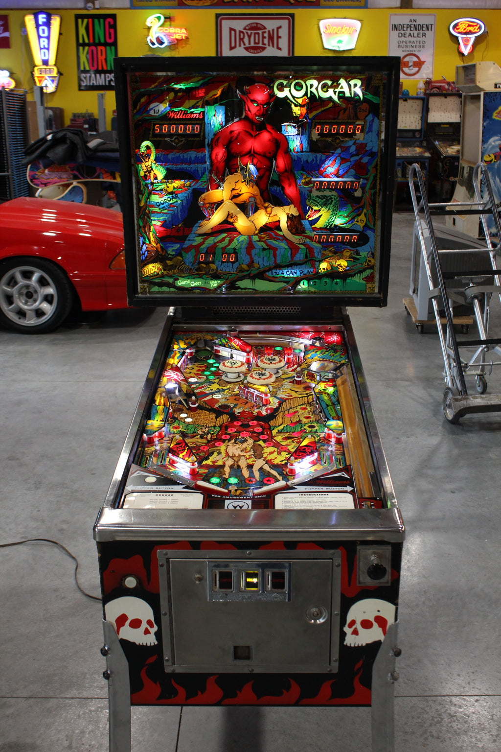 GORGAR - 1979 Williams Pinball Machine - WORKS 100% - First Talking Game!