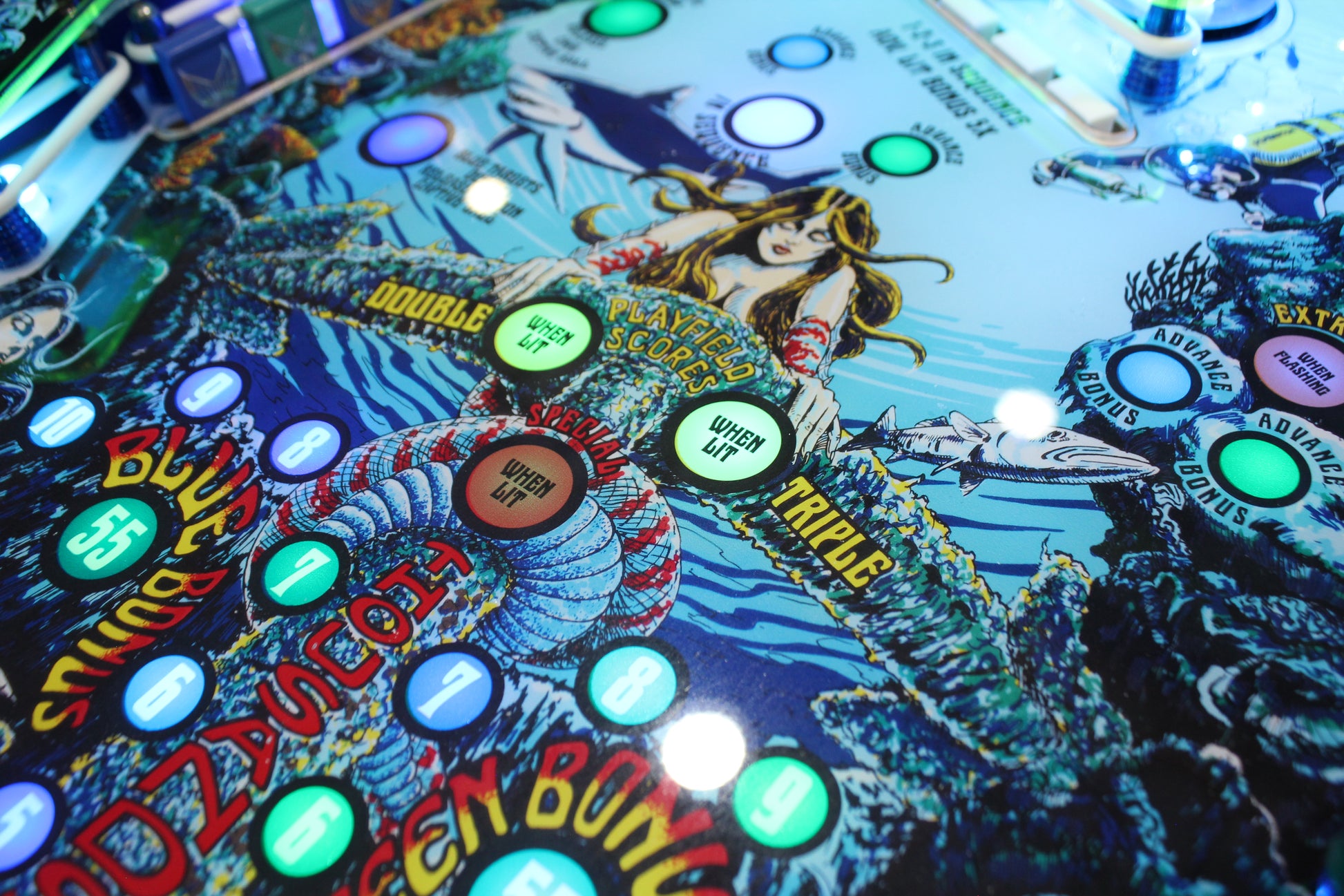 FATHOM MERMAID EDITION - 2021 Hagis Pinball Machine - 1 of 250 Made! - BEATIFUL MACHINE WITH NO ISSUES!