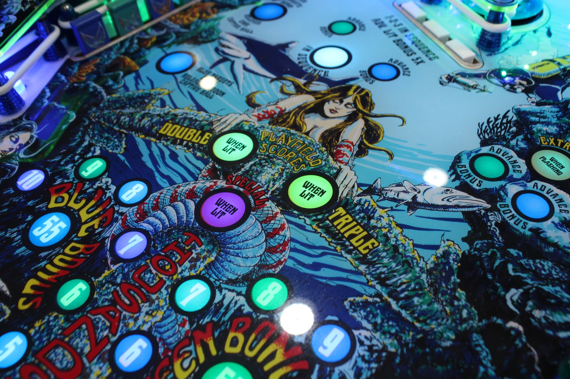 FATHOM MERMAID EDITION - 2021 Hagis Pinball Machine - 1 of 250 Made! - BEATIFUL MACHINE WITH NO ISSUES!