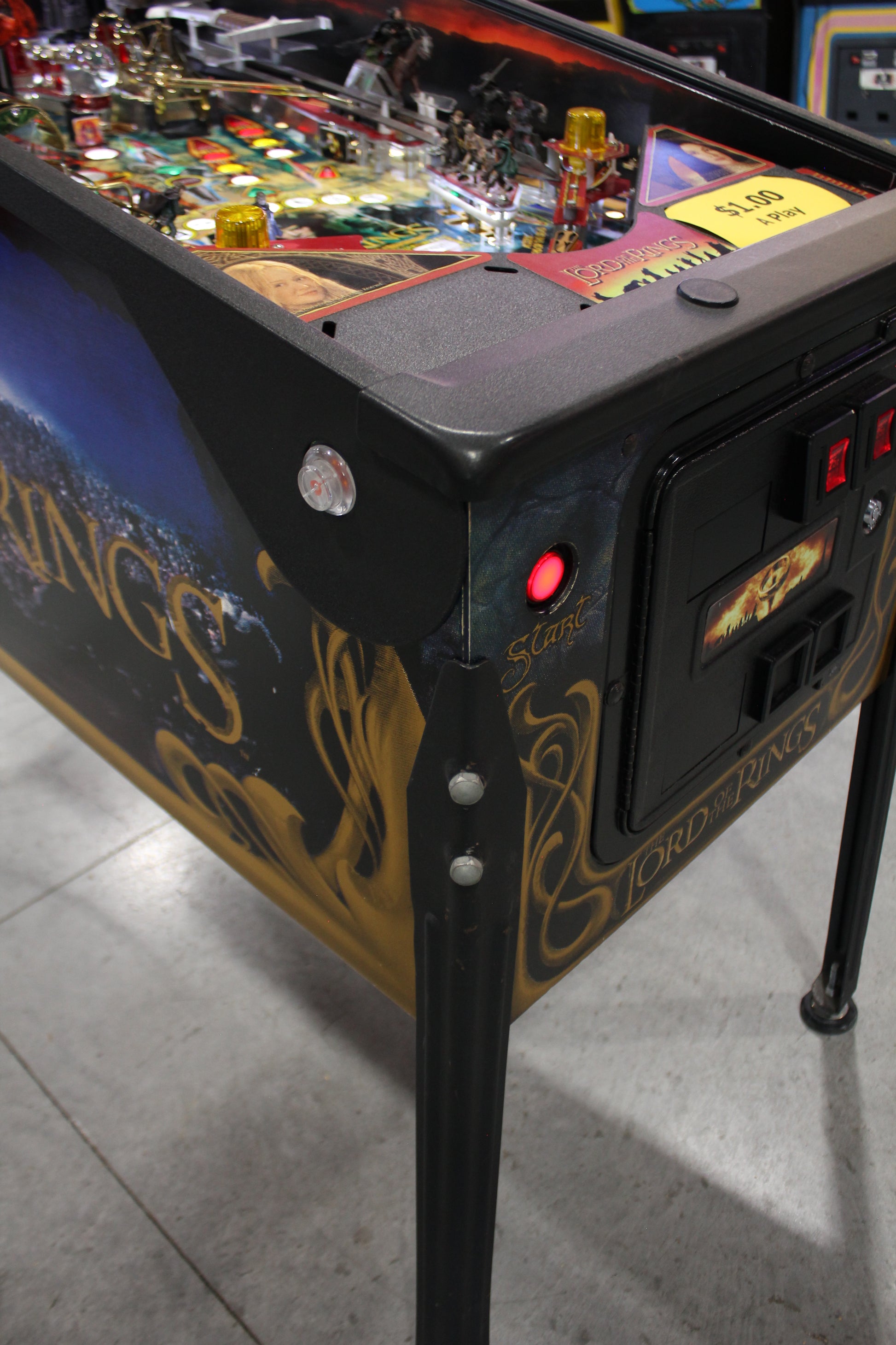 LORD OF THE RINGS - 2003 Stern Pinball Machine - VERY NICE GAME - BRASS RAMPS & WIREFORMS ADDED - Several Mods