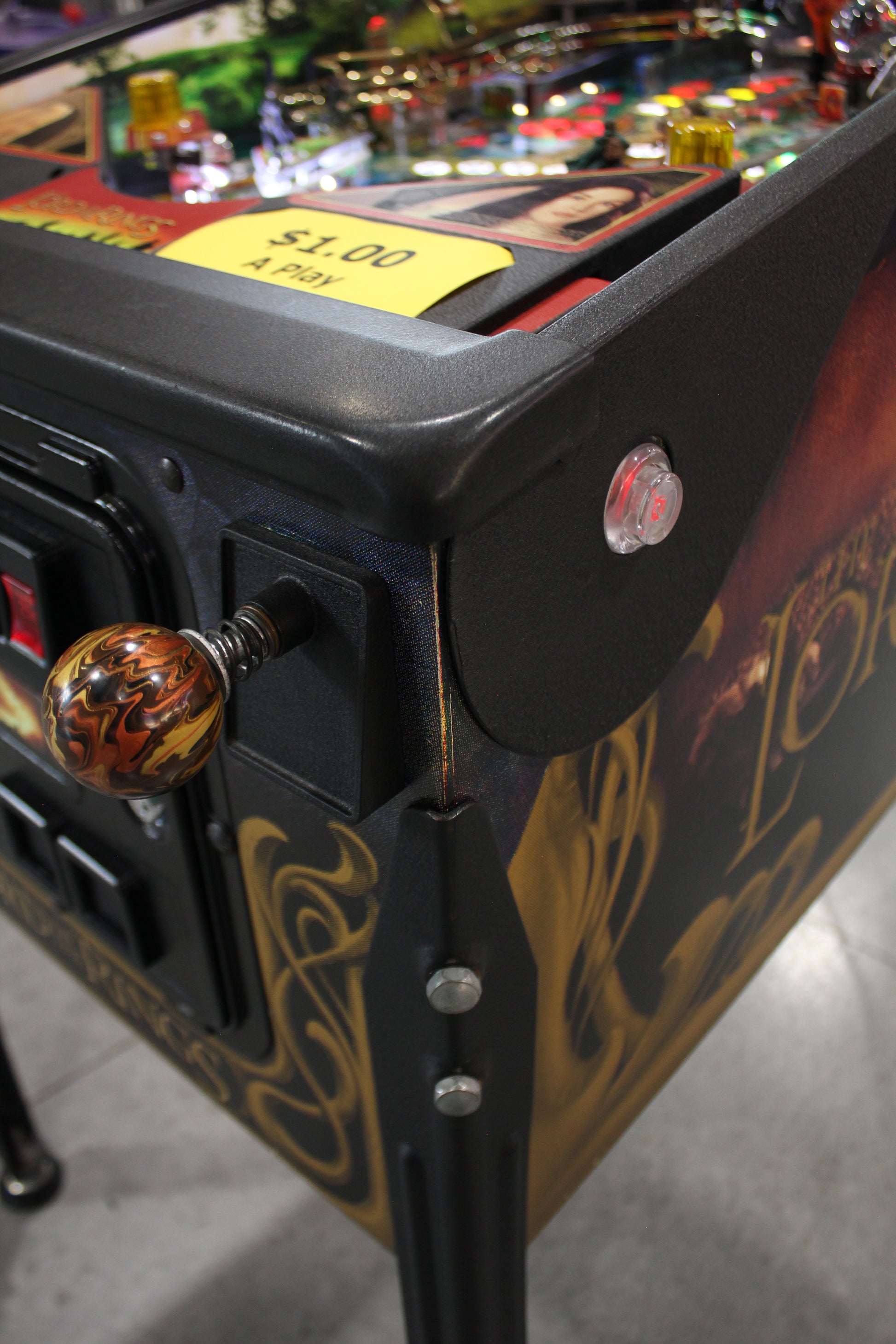 LORD OF THE RINGS - 2003 Stern Pinball Machine - VERY NICE GAME - BRASS RAMPS & WIREFORMS ADDED - Several Mods