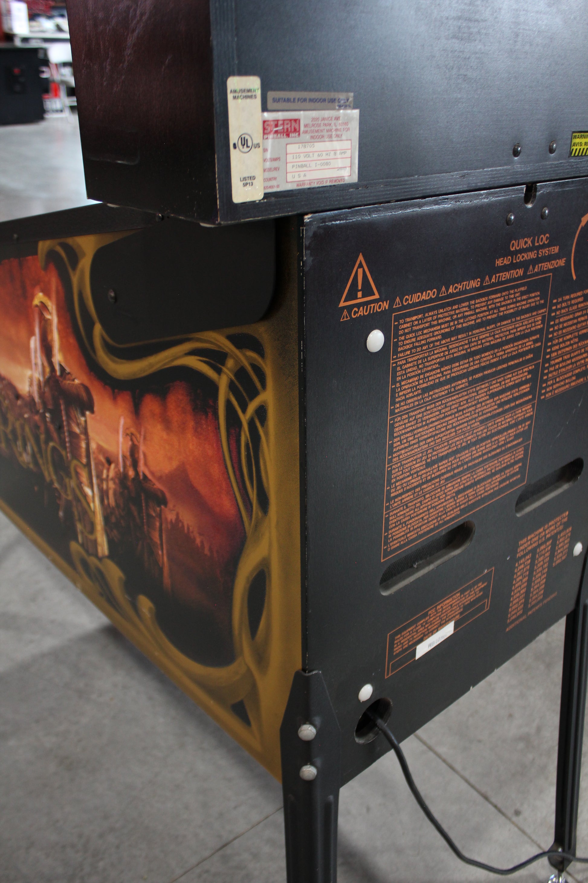 LORD OF THE RINGS - 2003 Stern Pinball Machine - VERY NICE GAME - BRASS RAMPS & WIREFORMS ADDED - Several Mods