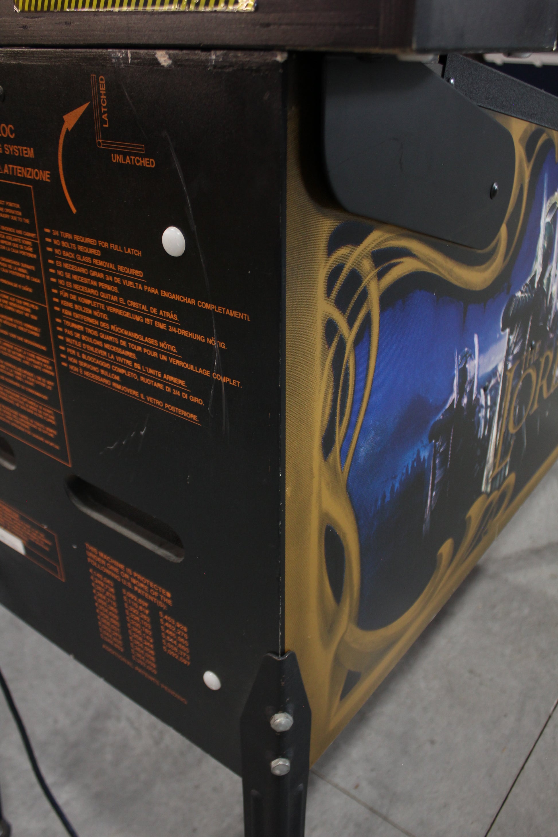 LORD OF THE RINGS - 2003 Stern Pinball Machine - VERY NICE GAME - BRASS RAMPS & WIREFORMS ADDED - Several Mods