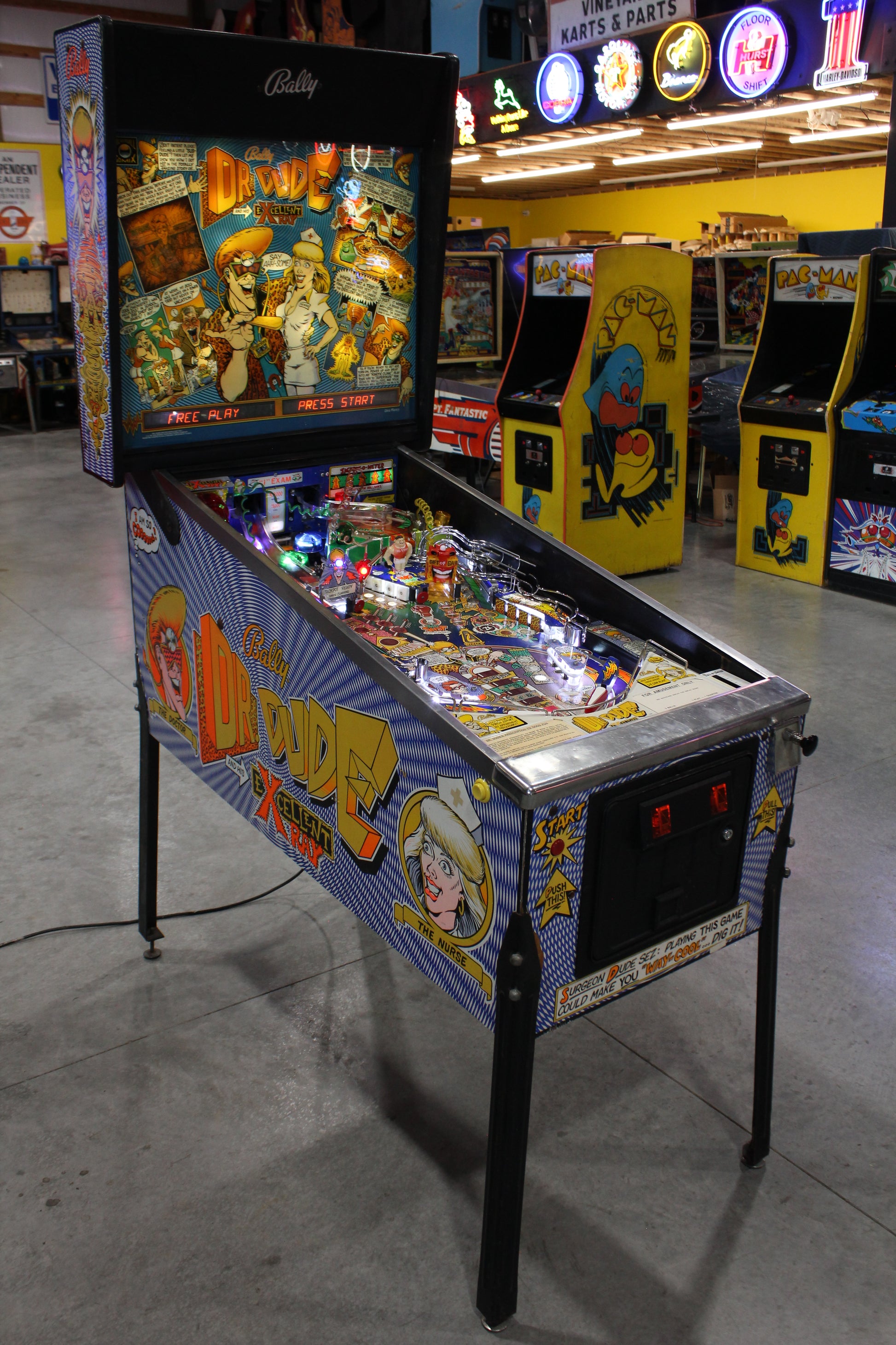 DR DUDE - 1990 Bally Pinball Machine - Great Players Game - VERY FUN GAME!