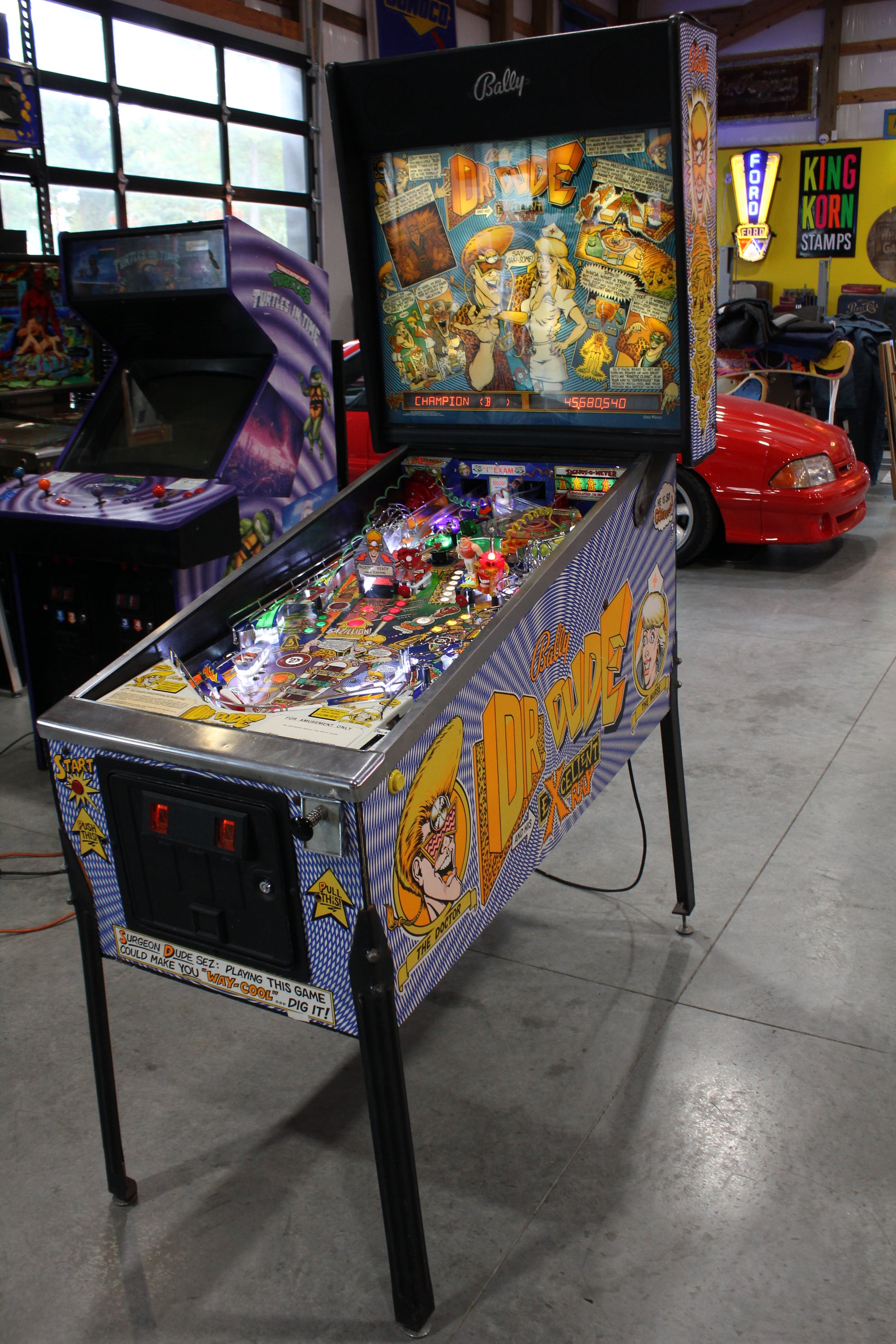 DR DUDE - 1990 Bally Pinball Machine - Great Players Game - VERY FUN GAME!
