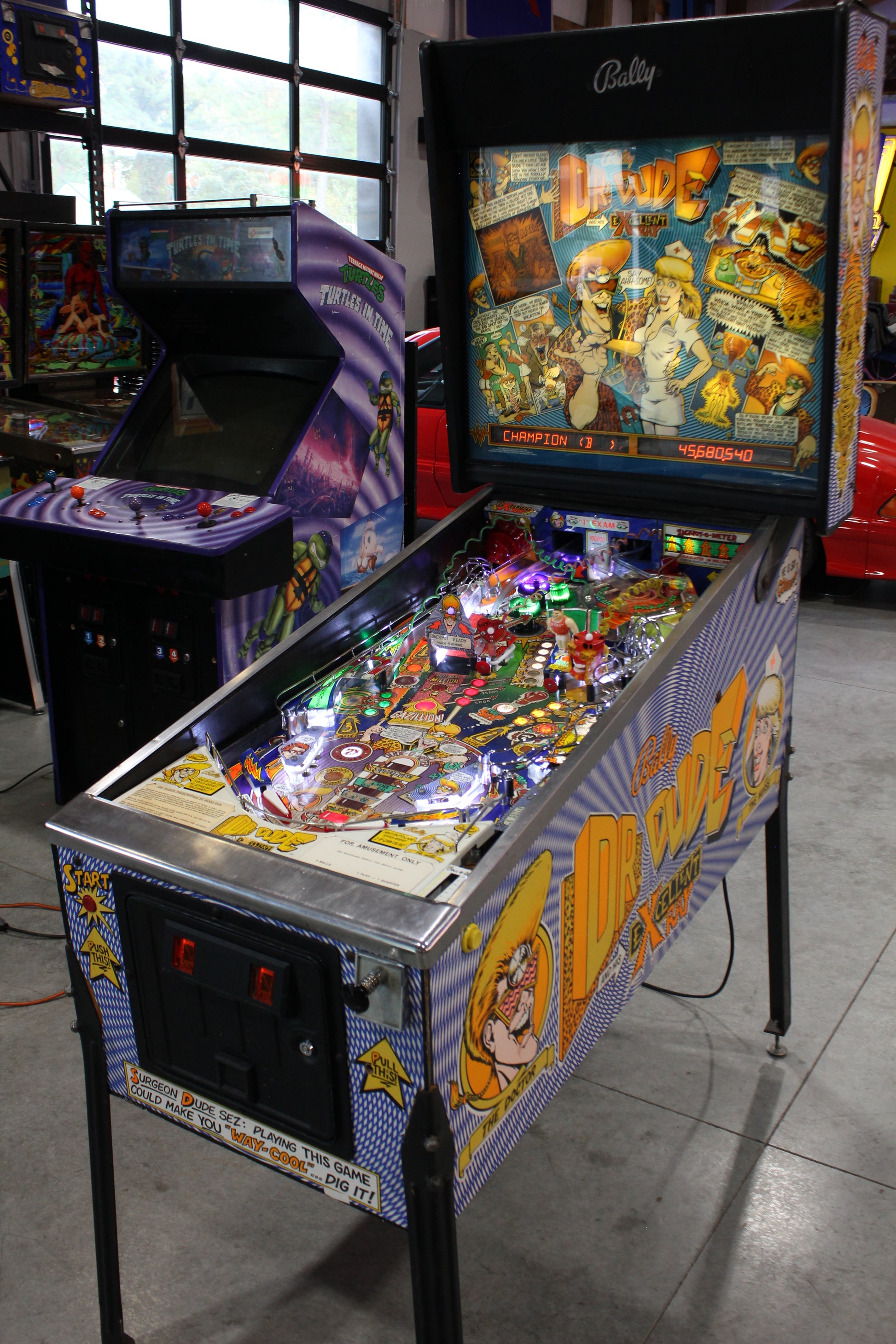 DR DUDE - 1990 Bally Pinball Machine - Great Players Game - VERY FUN GAME!