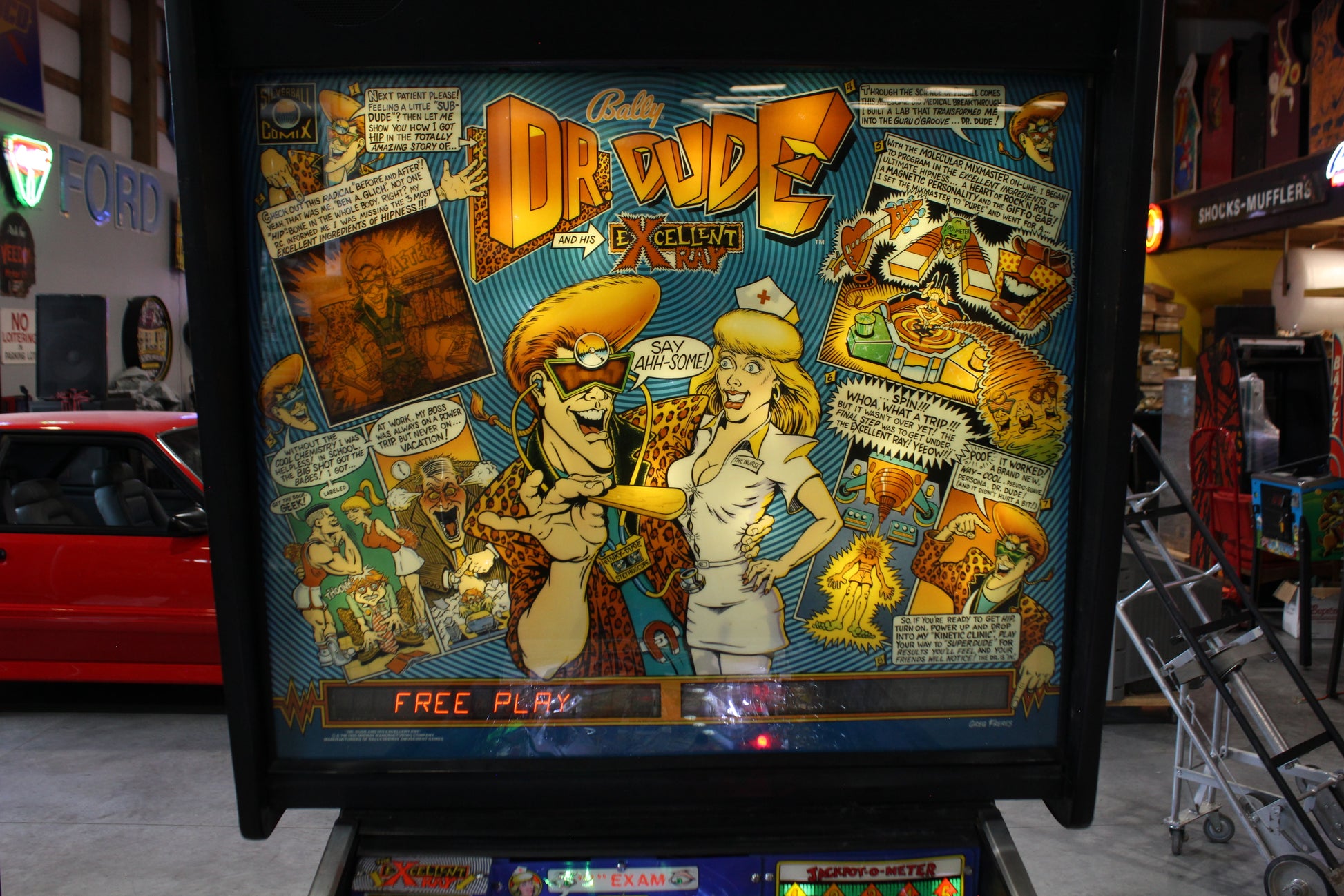 DR DUDE - 1990 Bally Pinball Machine - Great Players Game - VERY FUN GAME!