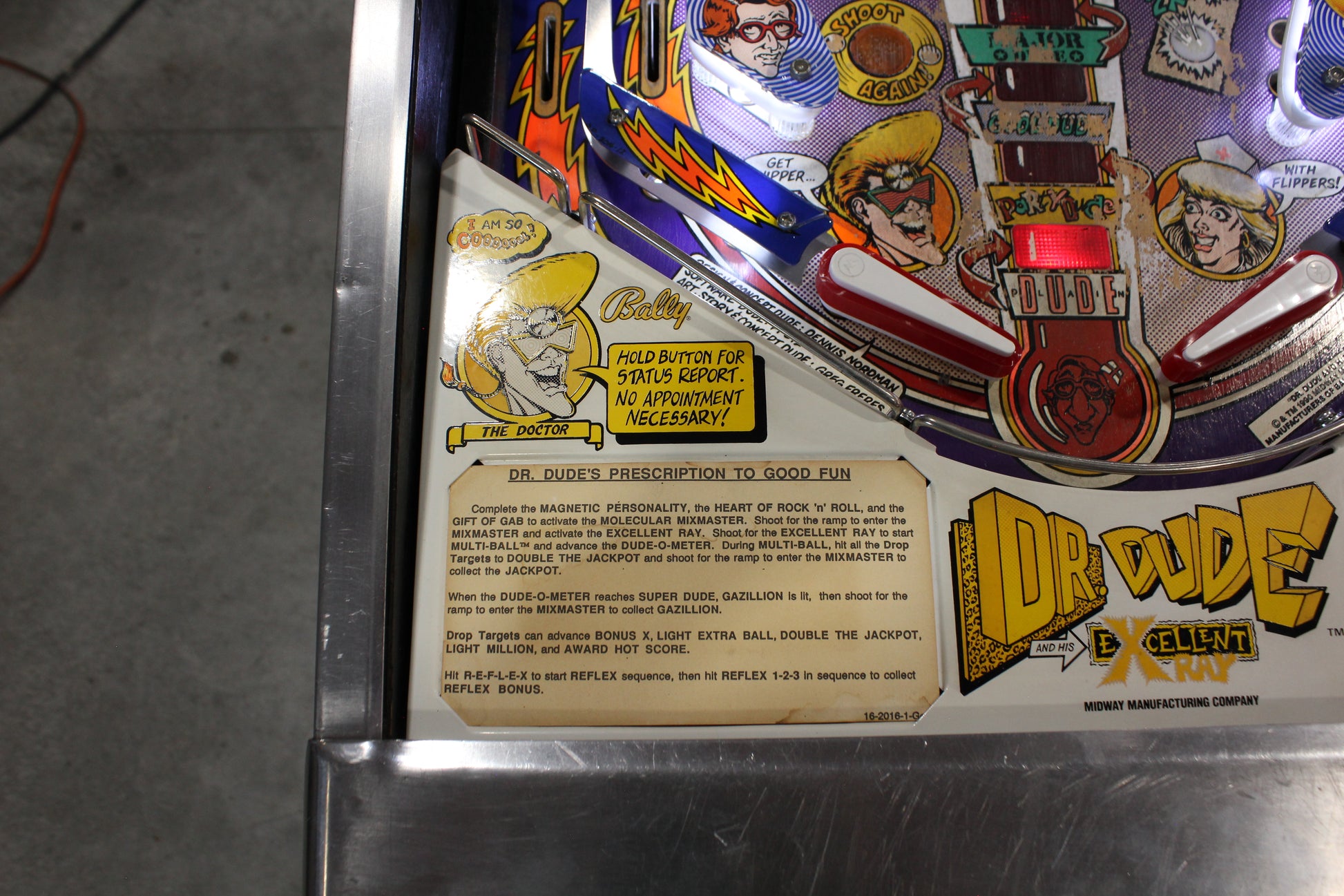 DR DUDE - 1990 Bally Pinball Machine - Great Players Game - VERY FUN GAME!