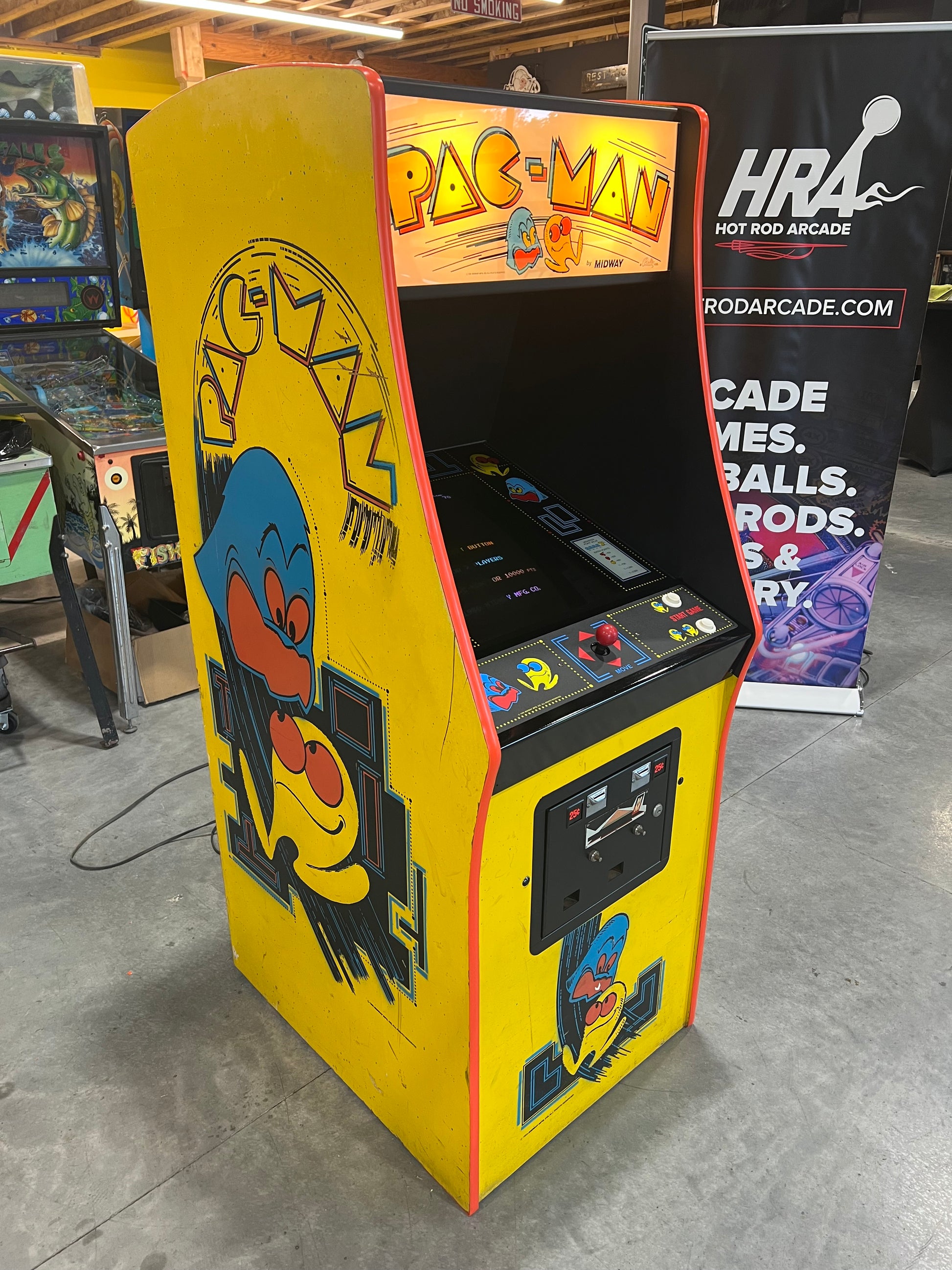 Pac-Man Arcade Game - Nice Looking Original Game - Works 100% Used PACMAN