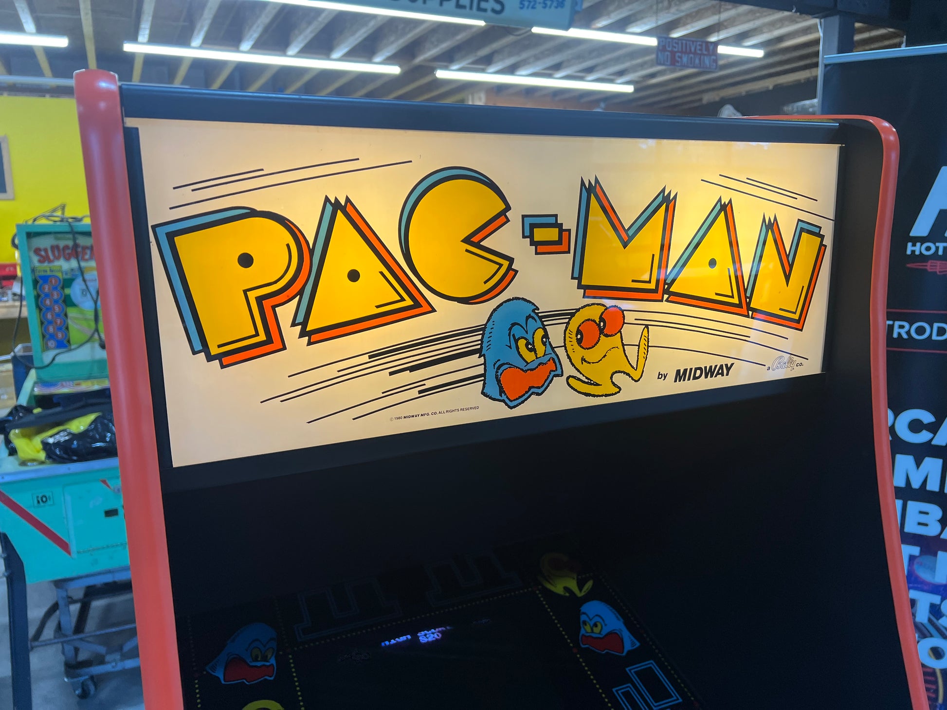 Pac-Man Arcade Game - Nice Looking Original Game - Works 100% Used PACMAN