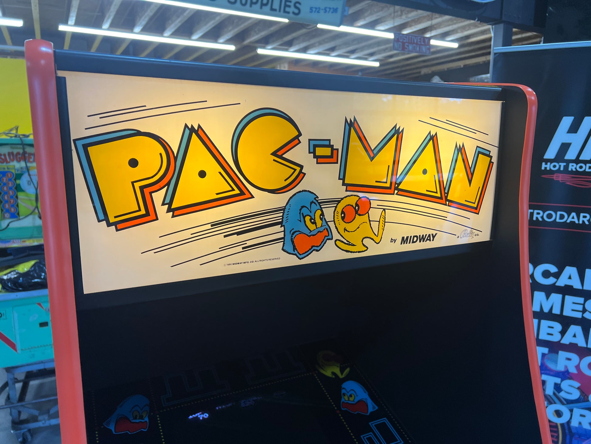Pac-Man Arcade Game - Nice Looking Original Game - Works 100% Used PACMAN