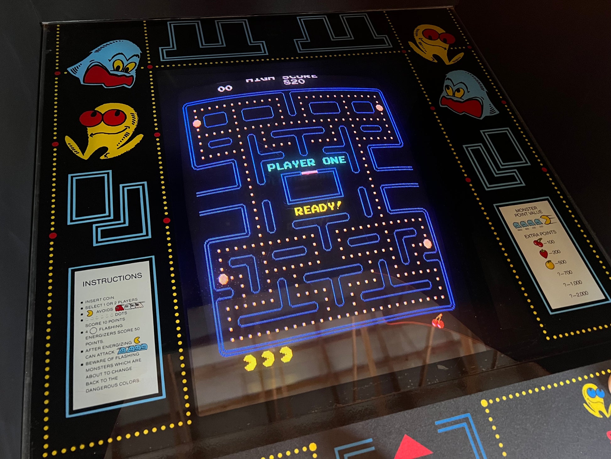Pac-Man Arcade Game - Nice Looking Original Game - Works 100% Used PACMAN