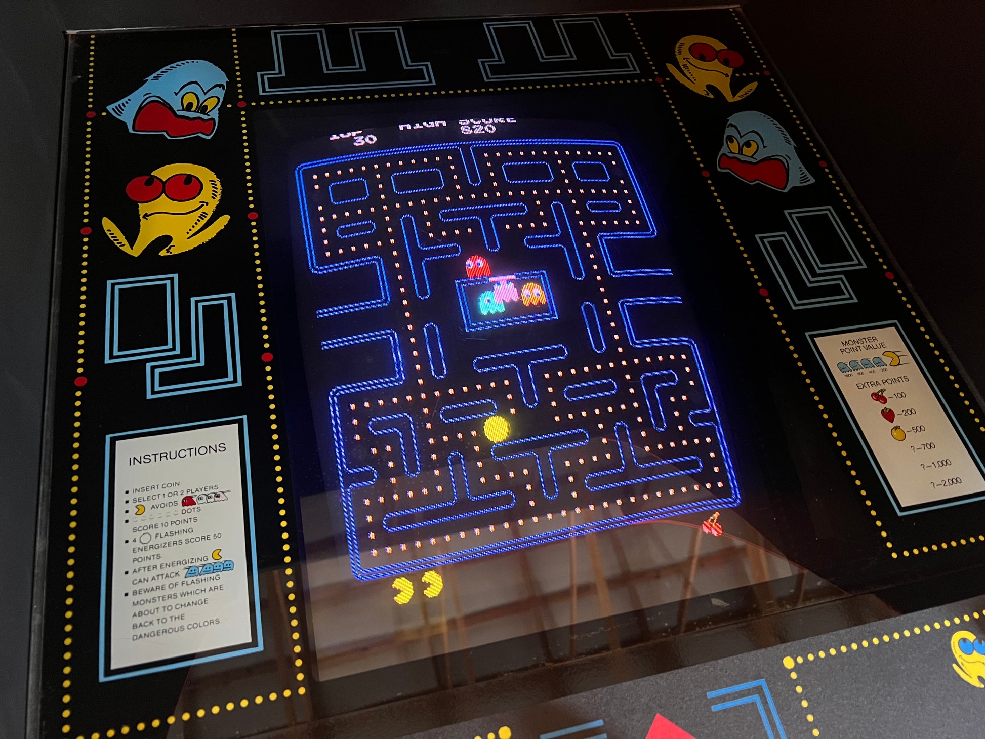 Pac-Man Arcade Game - Nice Looking Original Game - Works 100% Used PACMAN