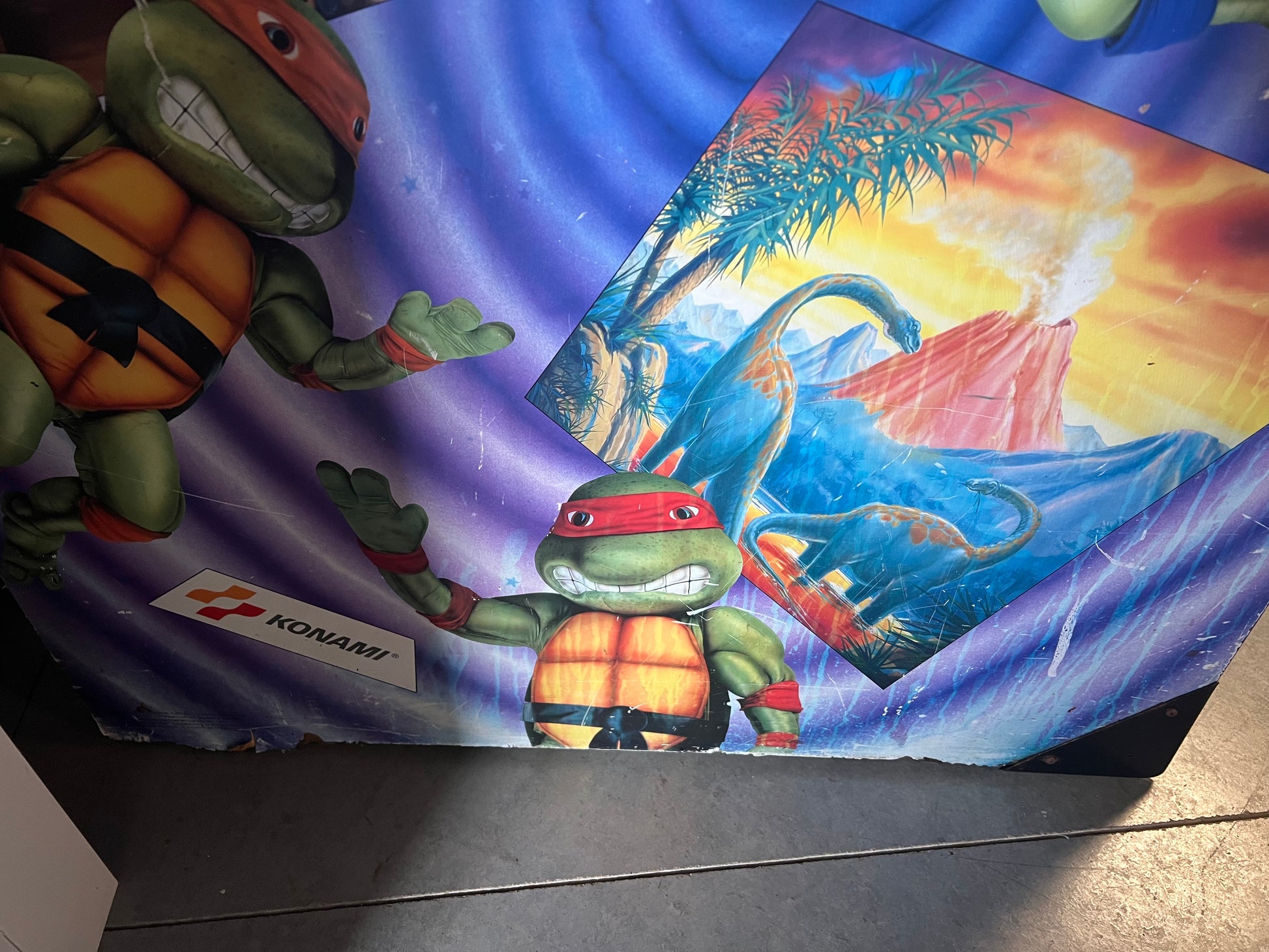 Teenage Mutant Ninja Turtles - TURTLES IN TIME 4 PLAYER Konami Arcade Game! ORIGINAL! Good Looking Arcade Cabinet - TMNT- TNT - Working Great!