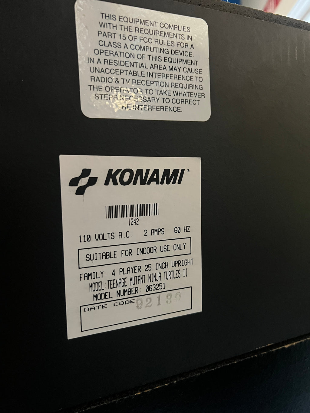 Teenage Mutant Ninja Turtles - TURTLES IN TIME 4 PLAYER Konami Arcade Game! ORIGINAL! Good Looking Arcade Cabinet - TMNT- TNT - Working Great!