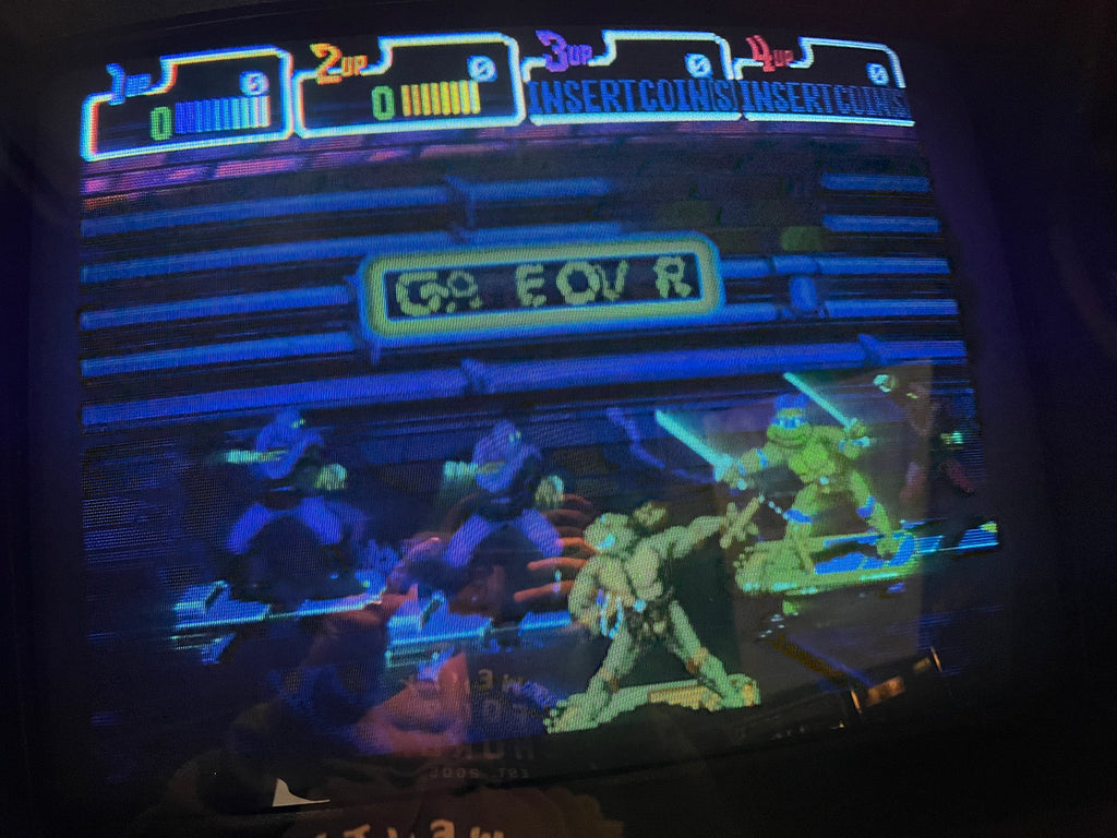 Teenage Mutant Ninja Turtles - TURTLES IN TIME 4 PLAYER Konami Arcade Game! ORIGINAL! Good Looking Arcade Cabinet - TMNT- TNT - Working Great!