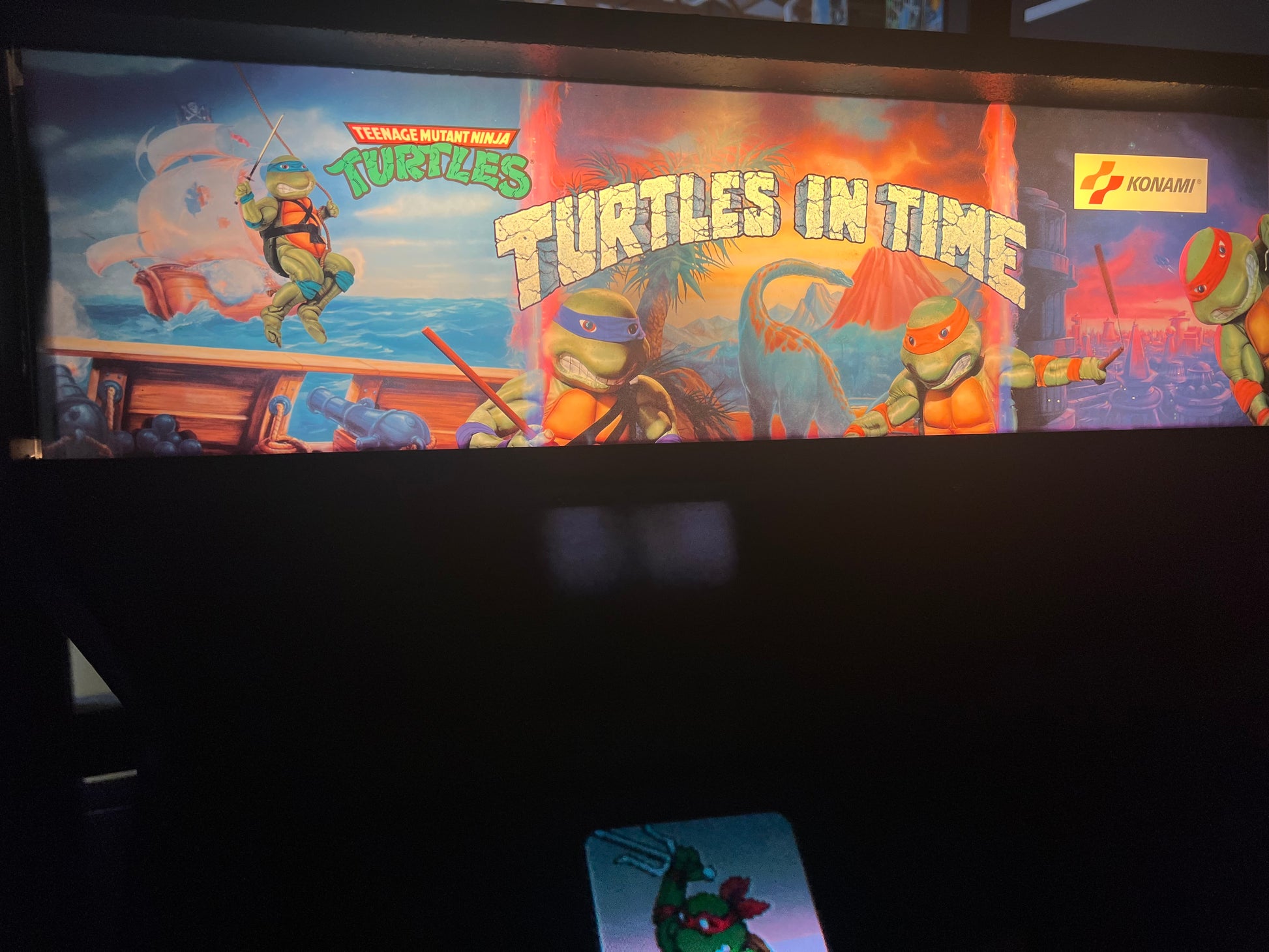 Teenage Mutant Ninja Turtles - TURTLES IN TIME 4 PLAYER Konami Arcade Game! ORIGINAL! Good Looking Arcade Cabinet - TMNT- TNT - Working Great!