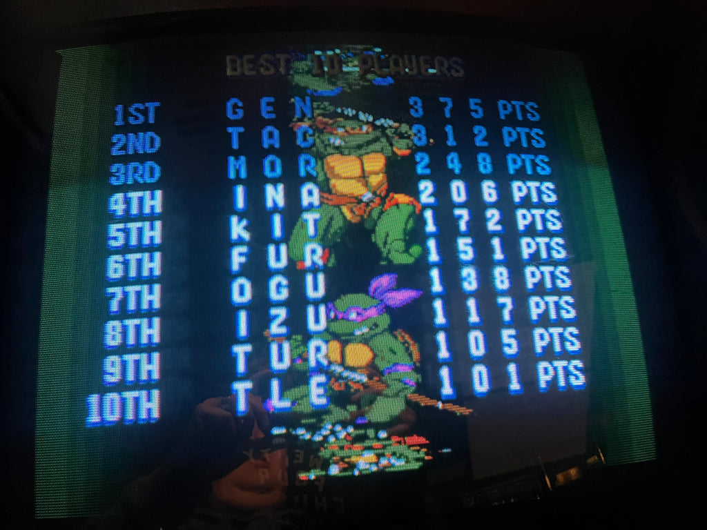 Teenage Mutant Ninja Turtles - TURTLES IN TIME 4 PLAYER Konami Arcade Game! ORIGINAL! Good Looking Arcade Cabinet - TMNT- TNT - Working Great!
