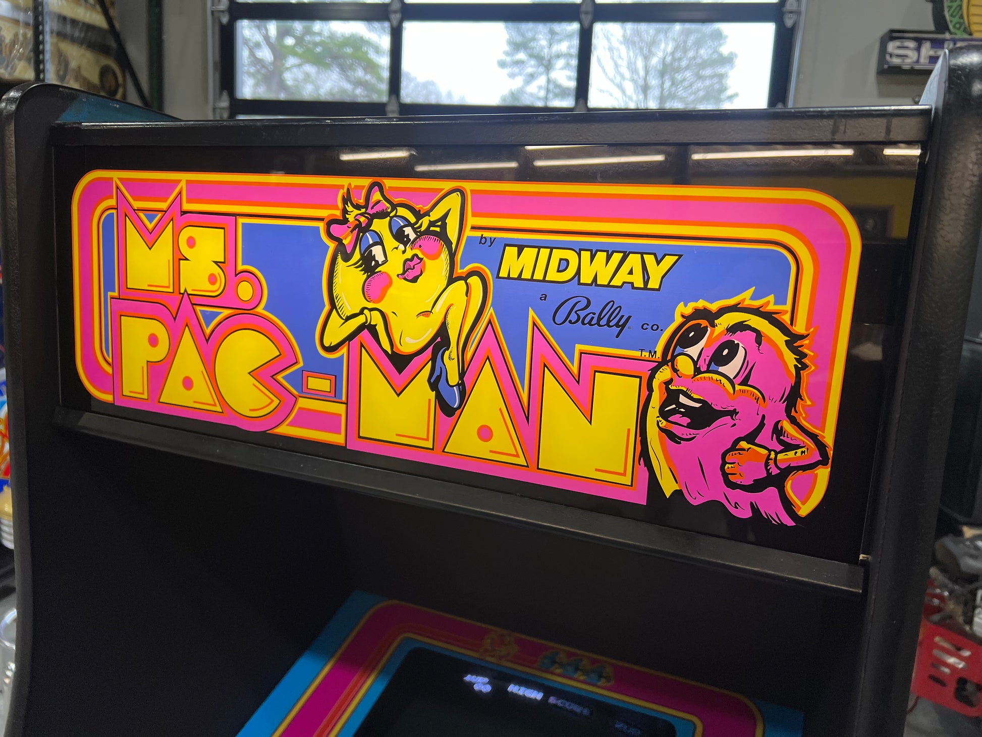Original Ms Pac-Man Arcade Game Speed Chip - Nice Original Ms PacMan Cabinet - Works 100%