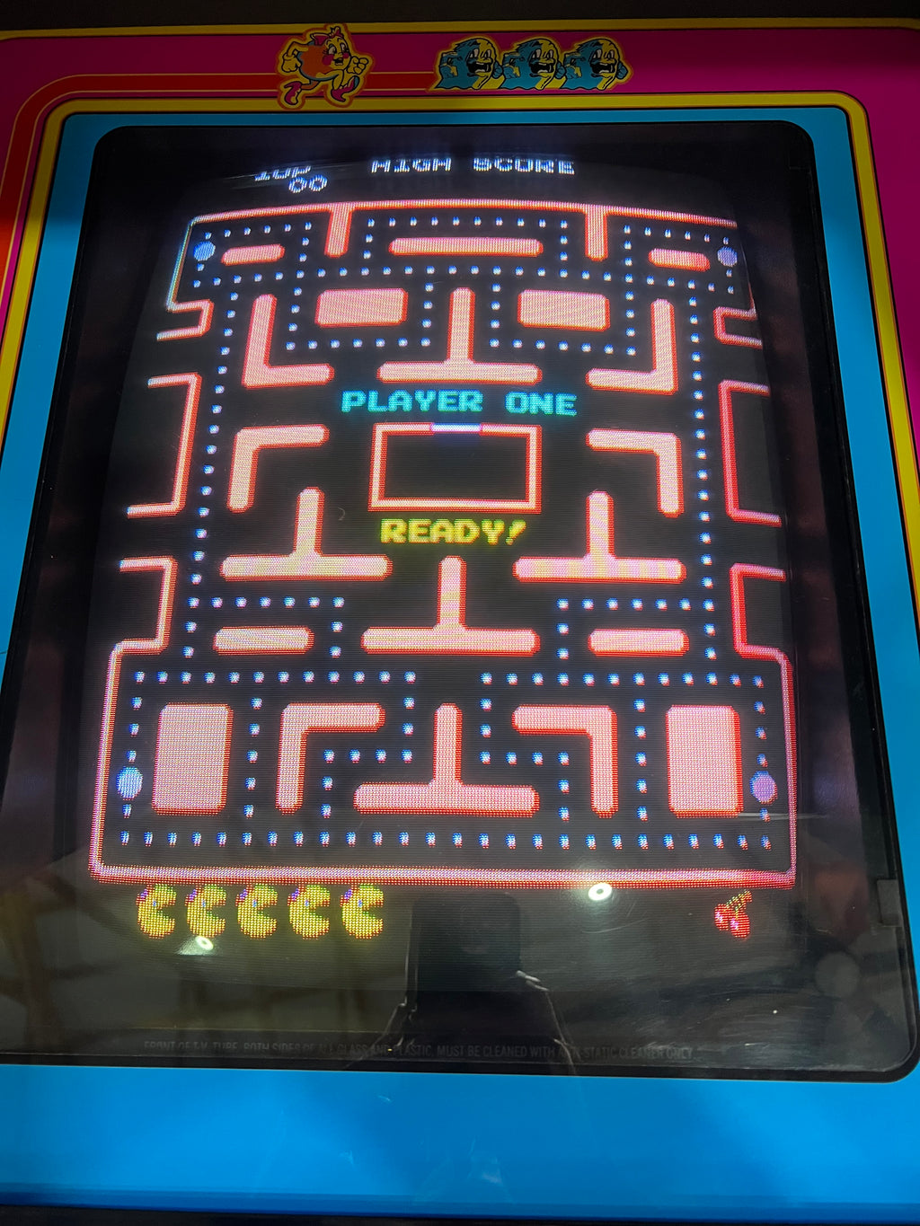 Original Ms Pac-Man Arcade Game Speed Chip - Nice Original Ms PacMan Cabinet - Works 100%