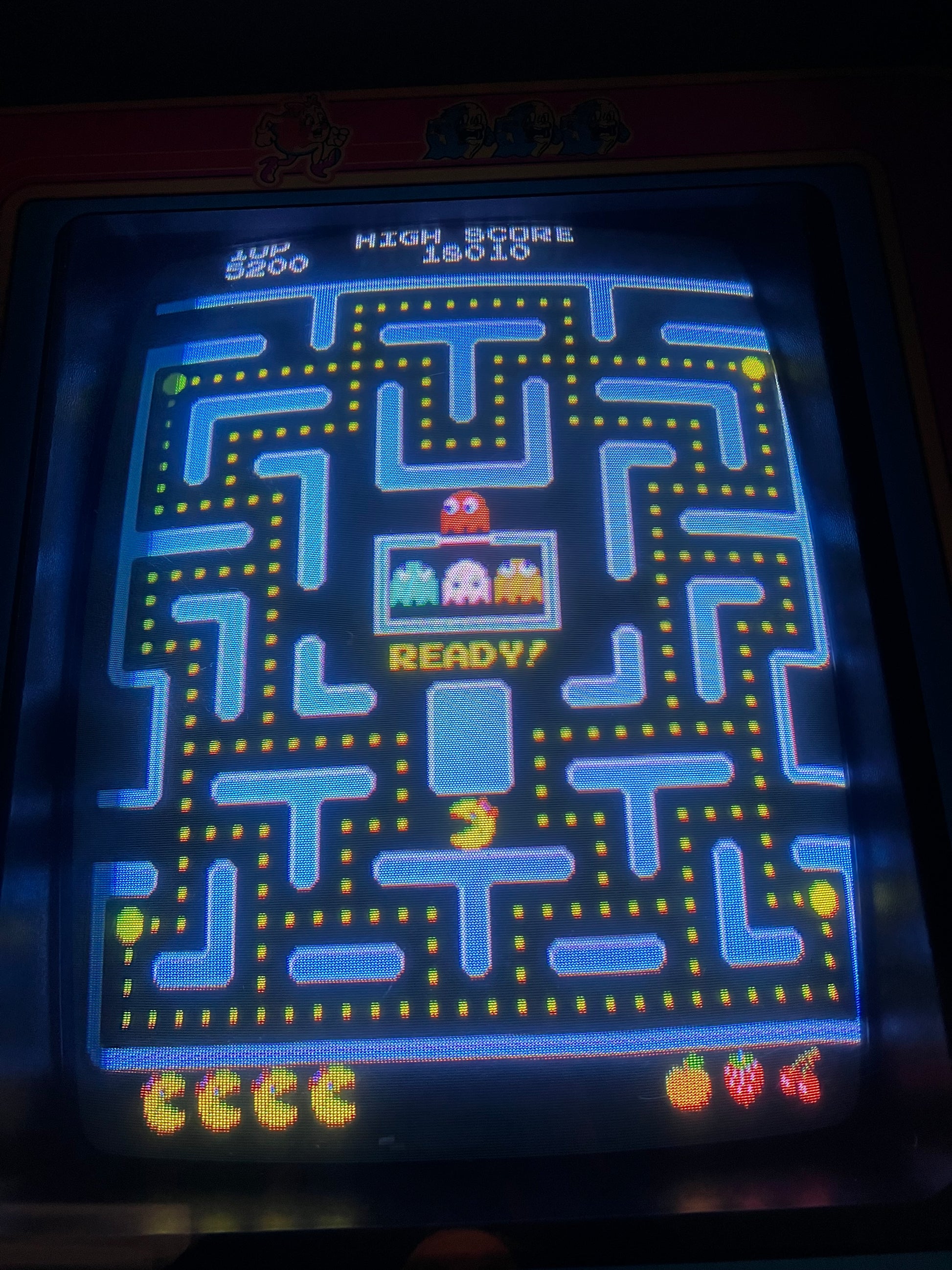 Original Ms Pac-Man Arcade Game Speed Chip - Nice Original Ms PacMan Cabinet - Works 100%