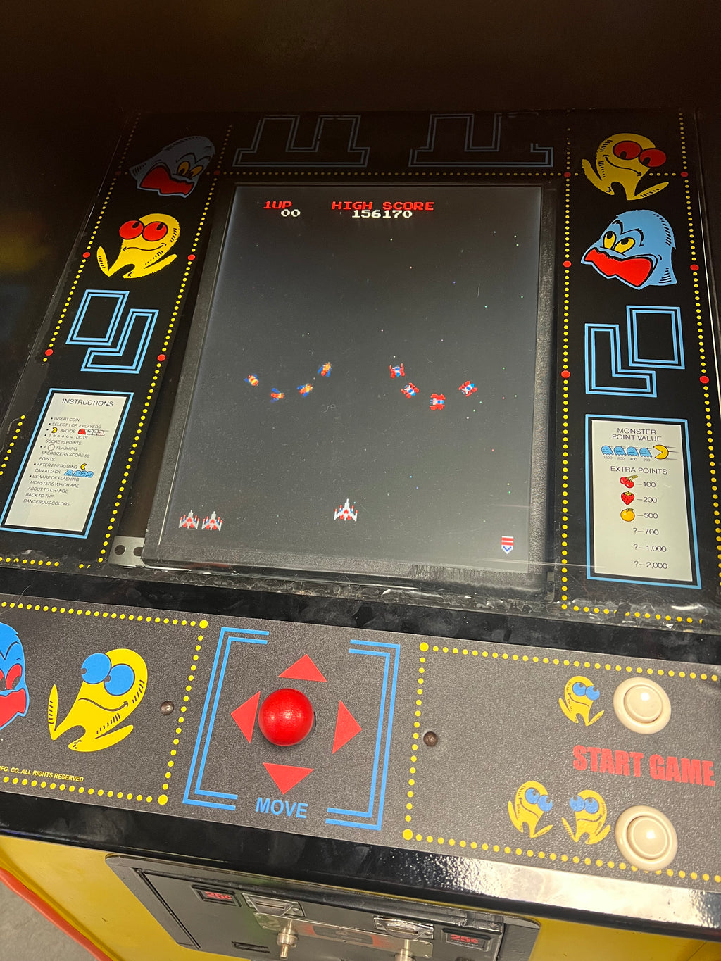 Pac-Man Multicade Mutigame Arcade Game 60 Games in 1 Cabinet - Original PacMan Cabinet - Works 100% - 1 Year Warranty