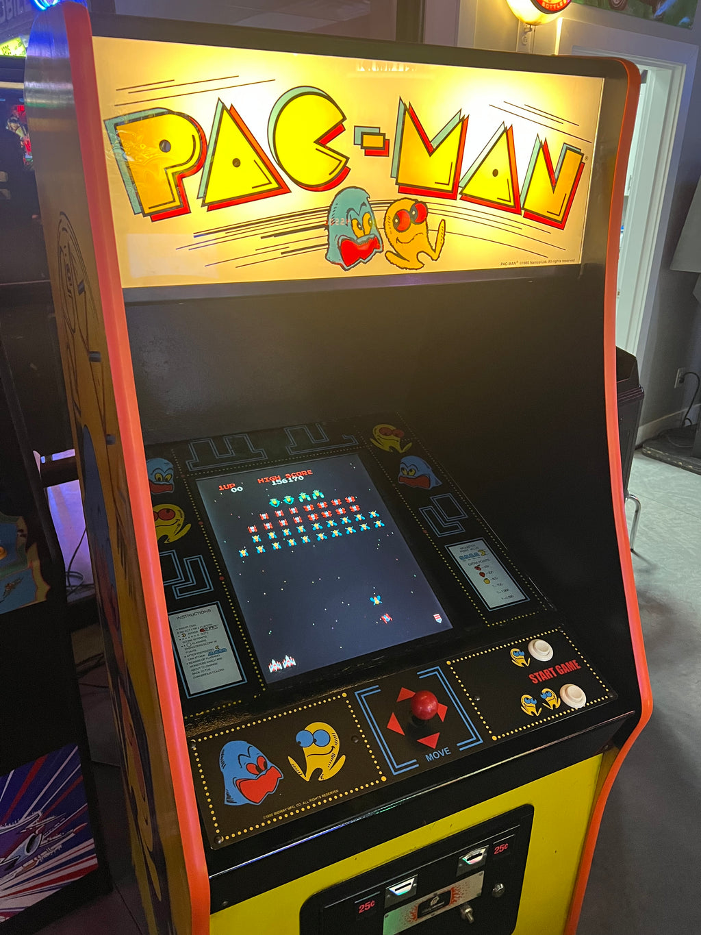 Pac-Man Multicade Mutigame Arcade Game 60 Games in 1 Cabinet - Original PacMan Cabinet - Works 100% - 1 Year Warranty